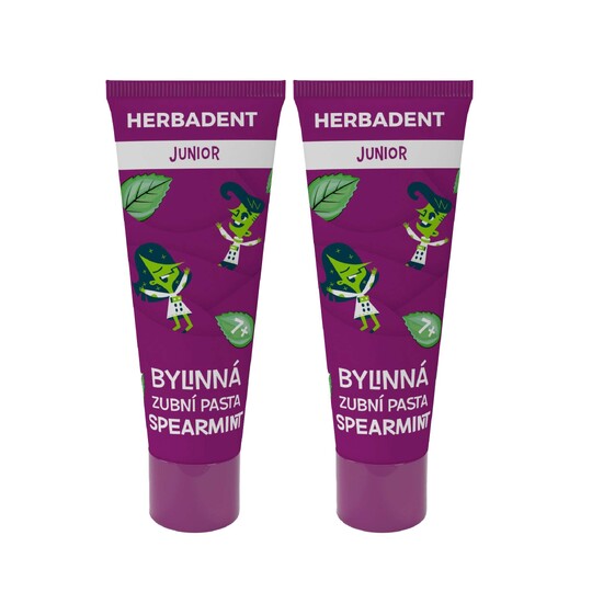 Herbadent Junior Spearmint zubní pasta 2×75 g