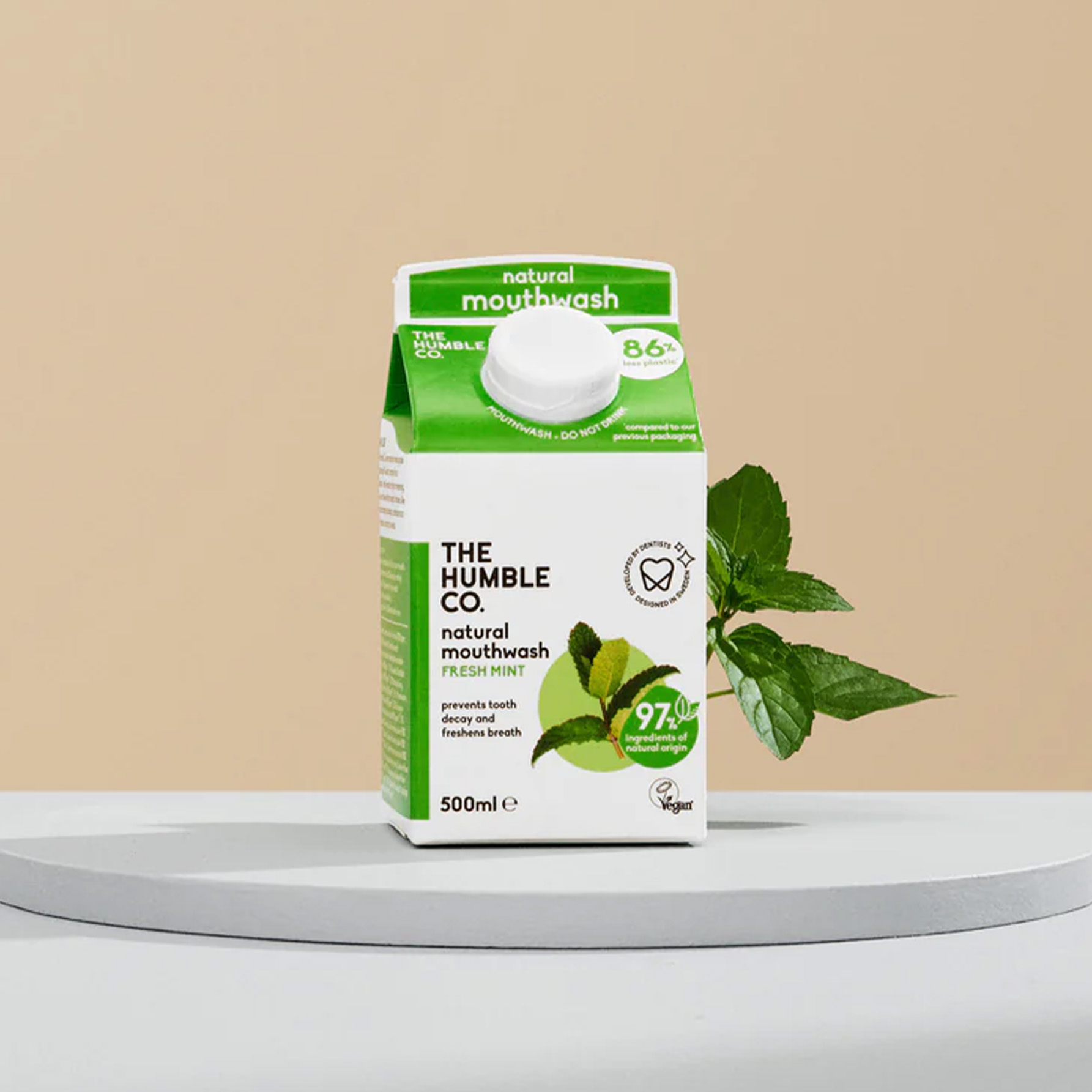 The Humble Fresh Mint ústní voda 500 ml