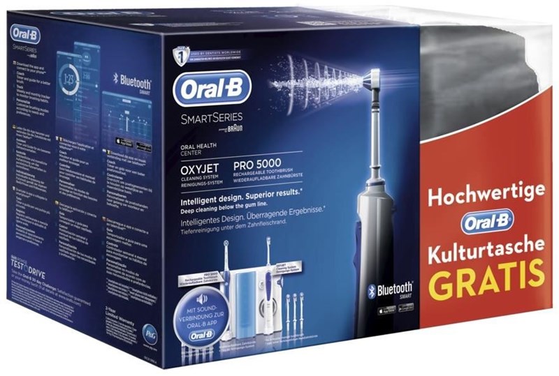 Braun Oral-B Oxyjet PRO 5000 SmartSeries ústní centrum + kosmetická taška