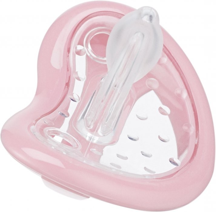 Curaprox Grow With Love 0 m+ dudlík - RŮŽOVÝ