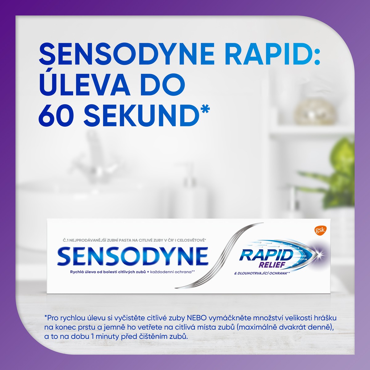 Sensodyne Rapid zubní pasta 3x75ml