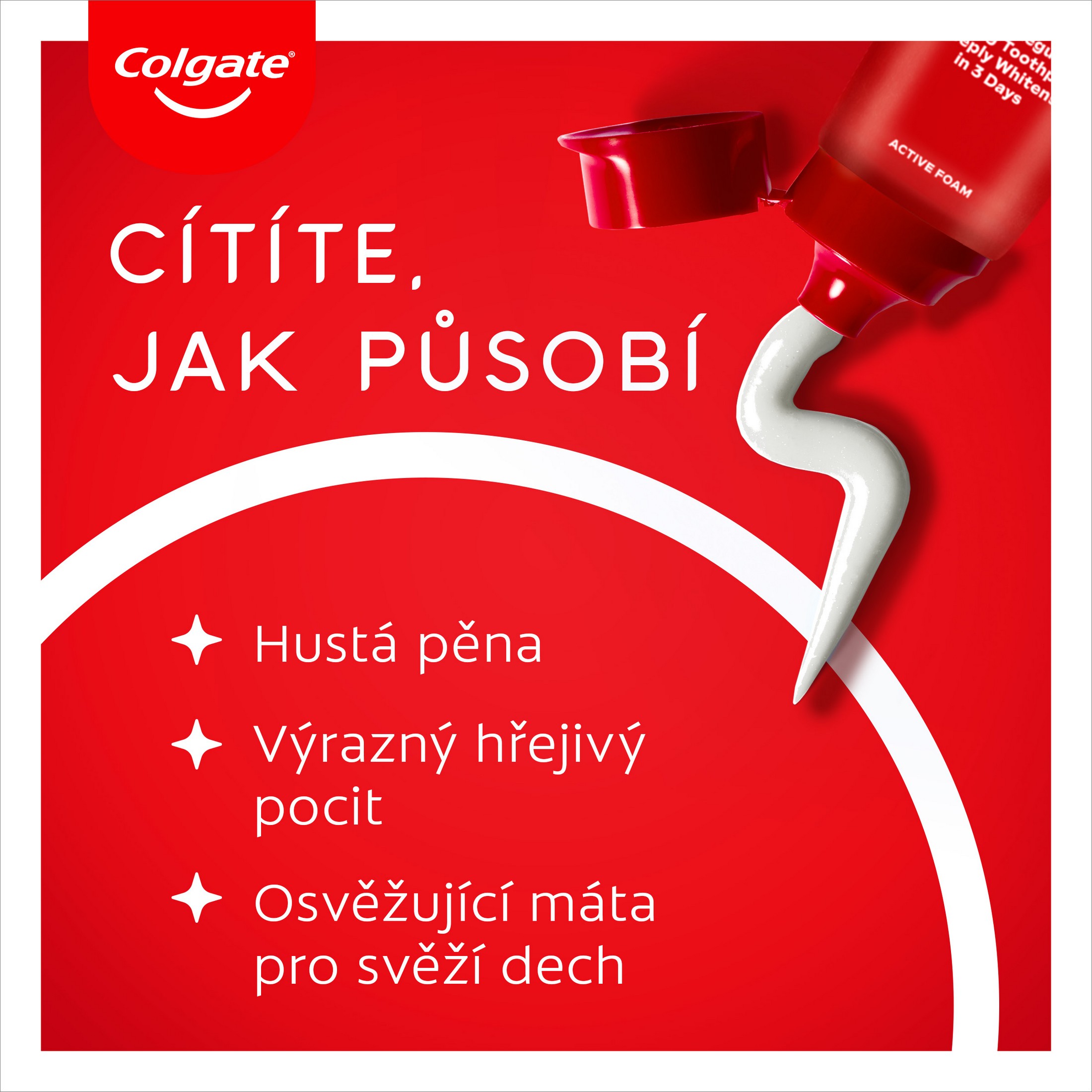 Colgate Max White Ultra Active Foam zubní pasta 50 ml