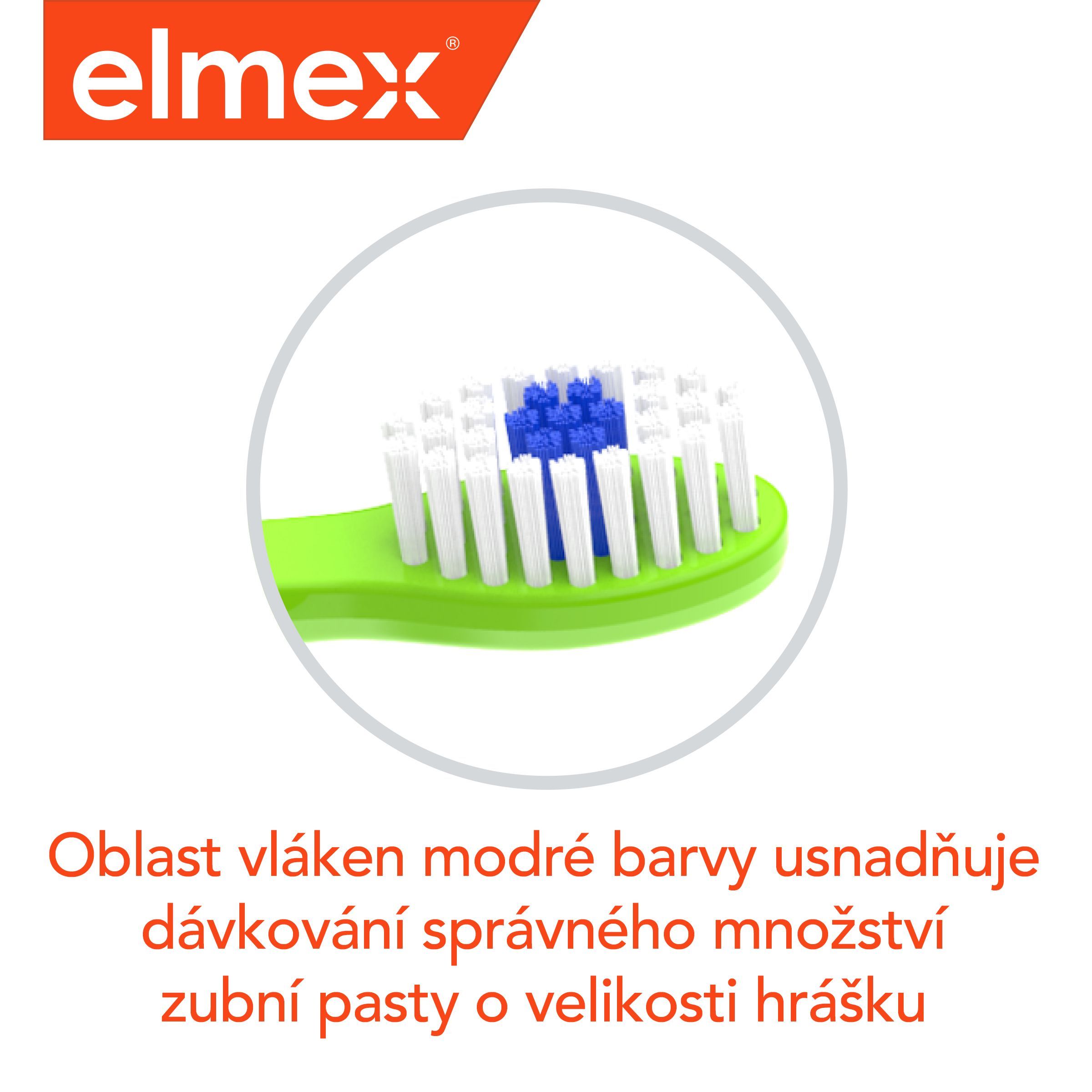 Elmex Kids Soft dětský zubní kartáček 2 ks