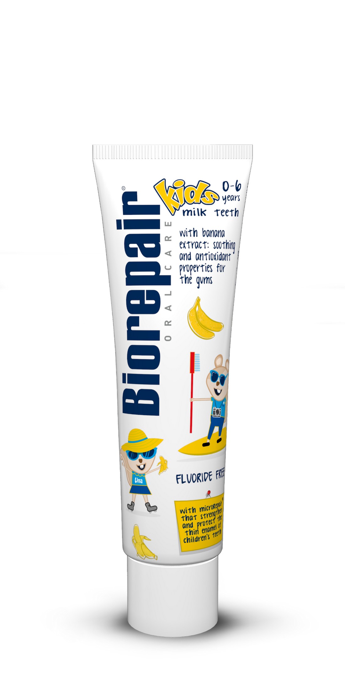 BioRepair Kids Banana 0-6 dětská zubní pasta 50 ml