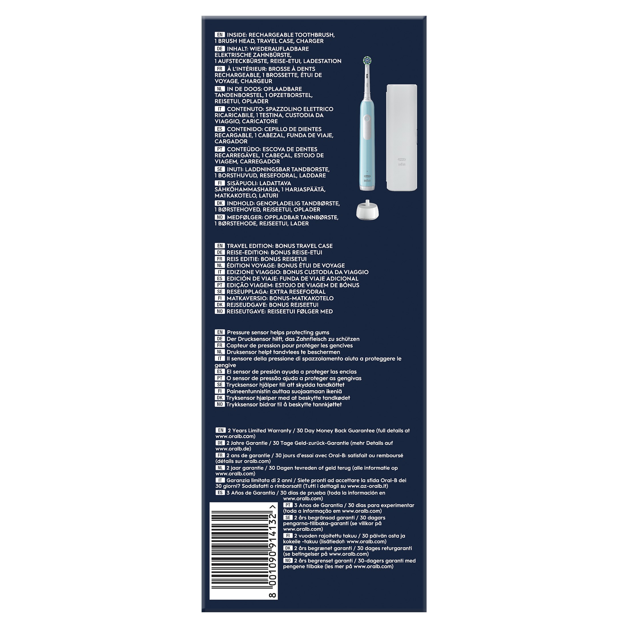 Oral-B PRO Series 1 Caribbean Blue oscilační kartáček