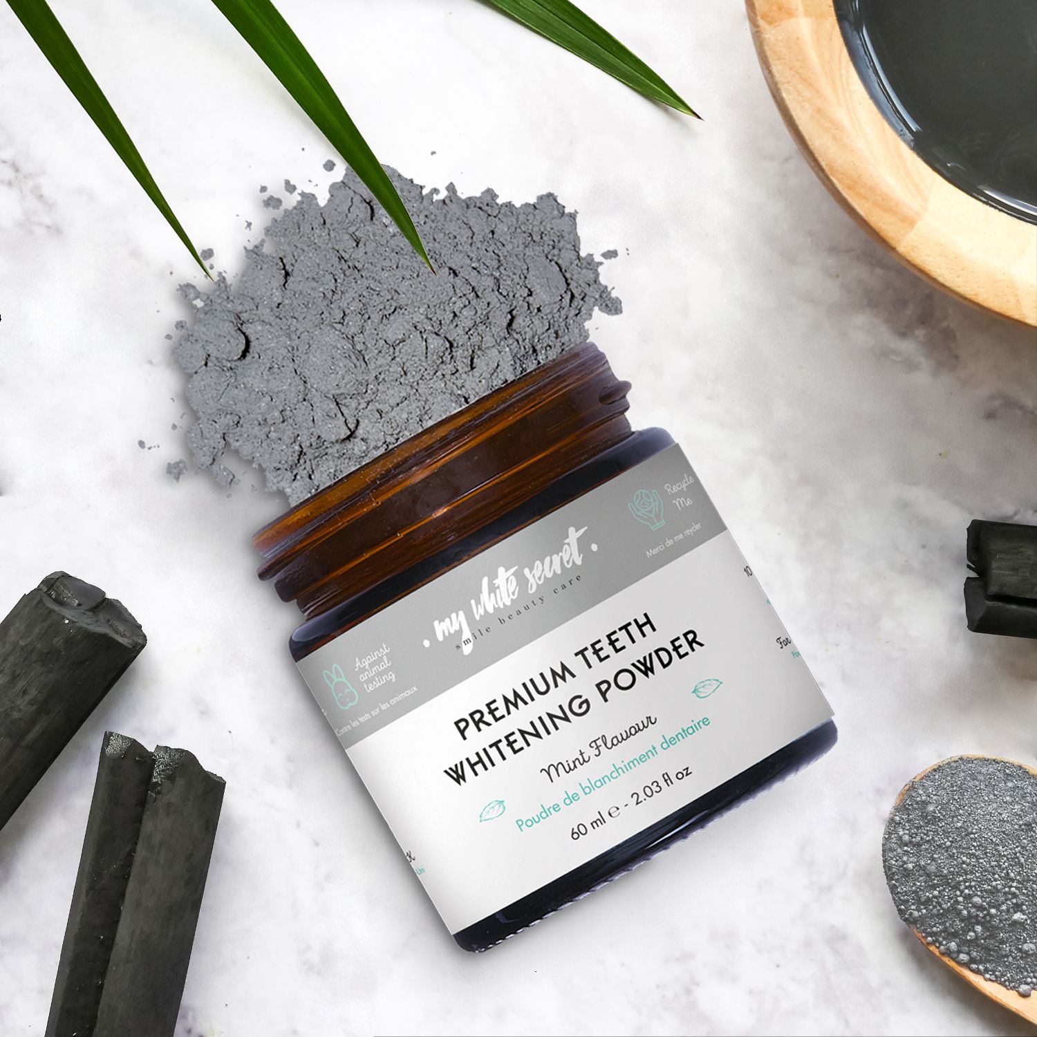 My White Secret Powder bělicí zubní pudr 2×60 ml