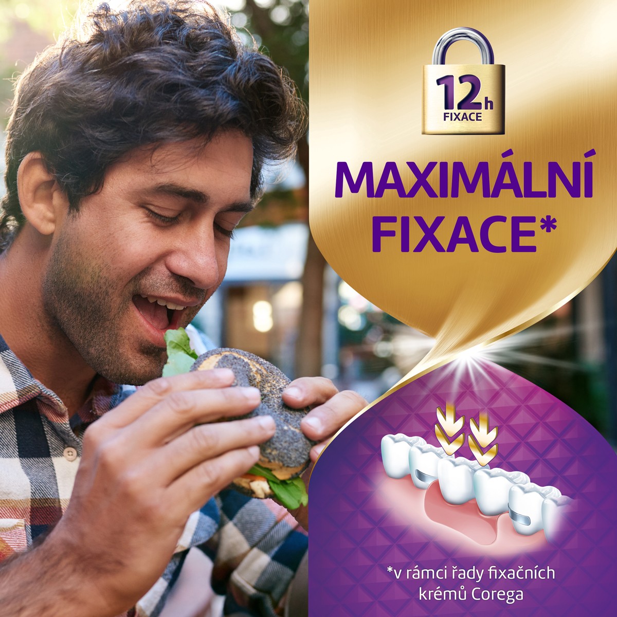 Corega Max Upevnění+Utěsnění fixační krém 2x40 g