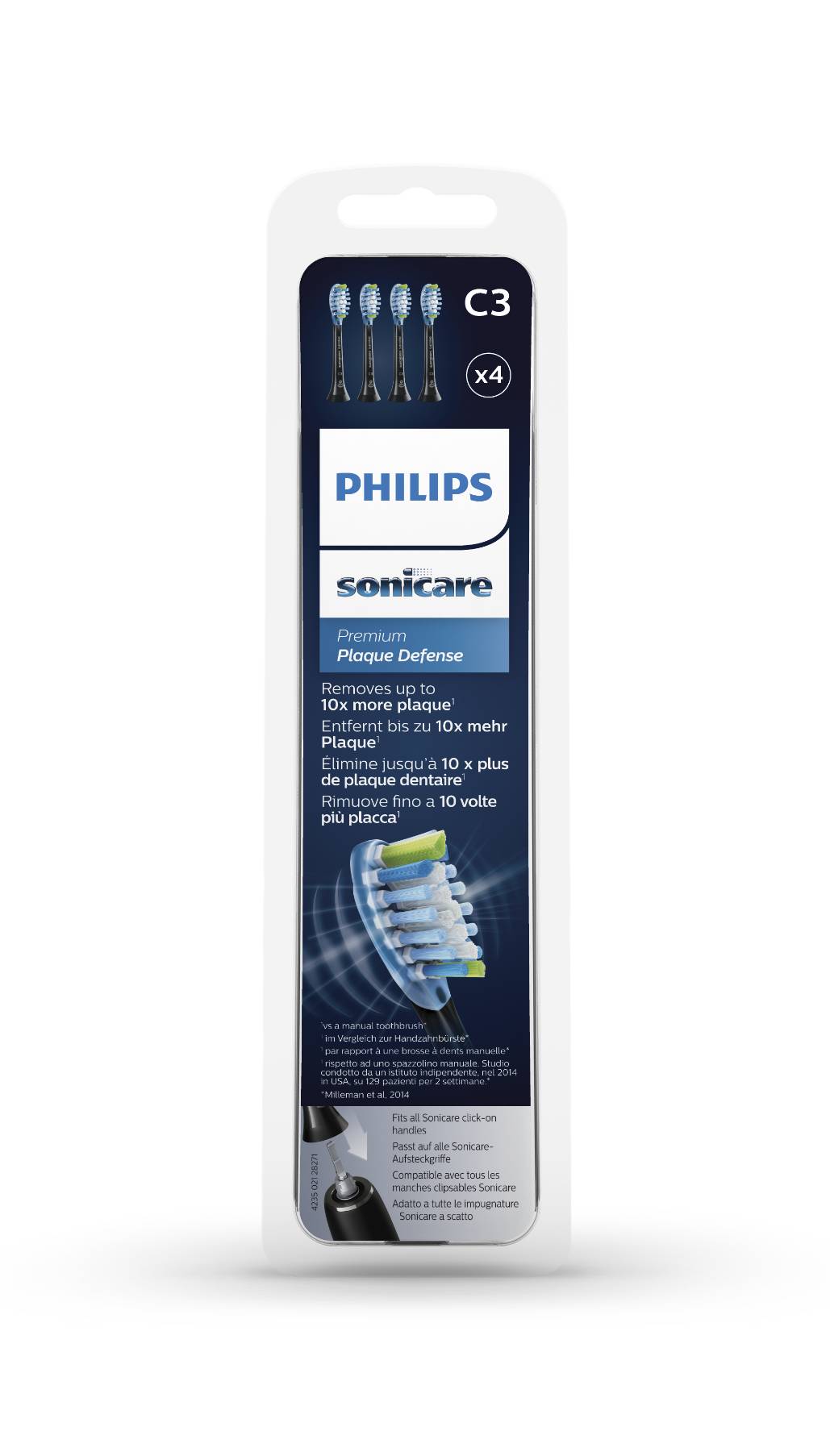Philips Sonicare Premium Plaque Defence HX9044/33, 4 ks