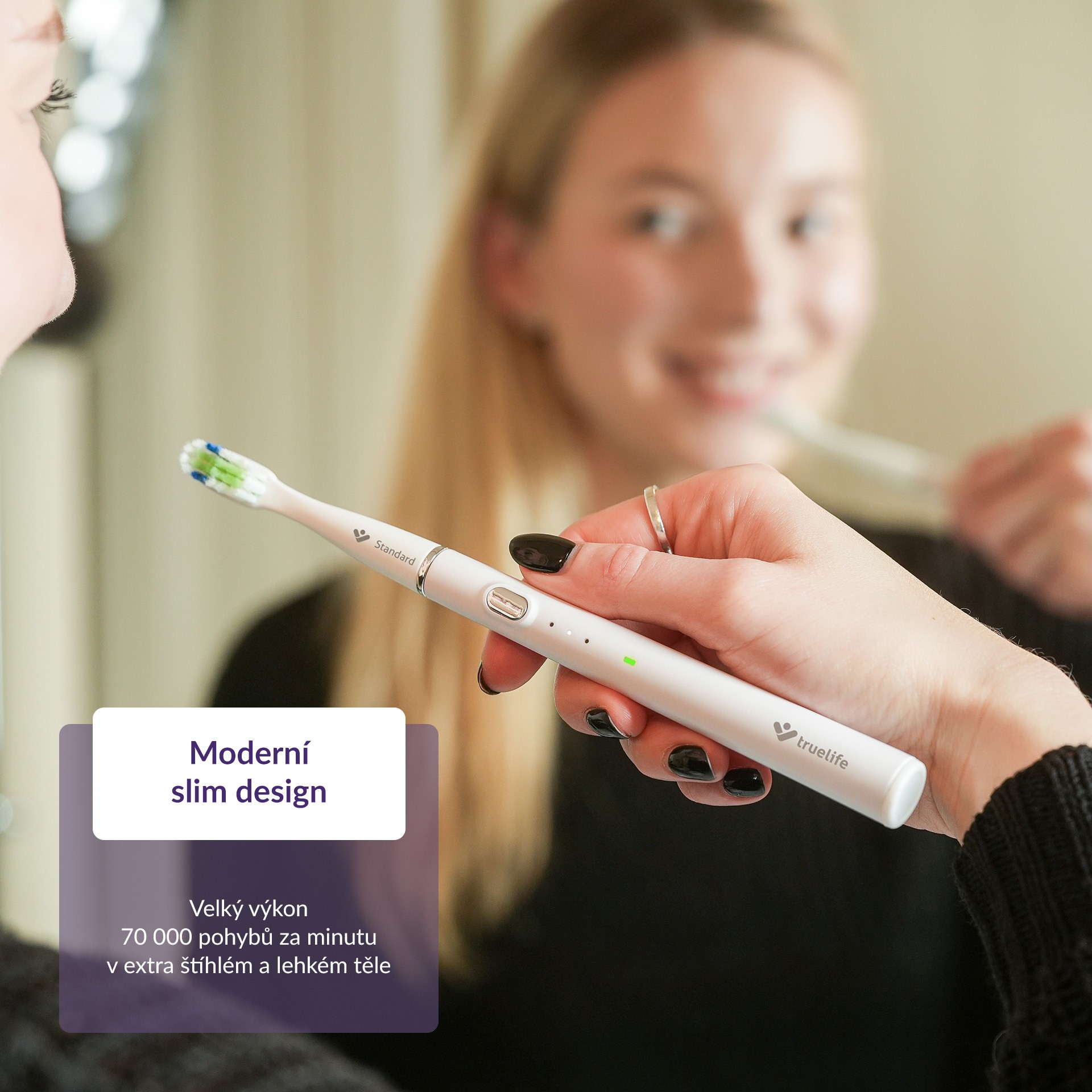 TrueLife SonicBrush Slim20 White sonický kartáček