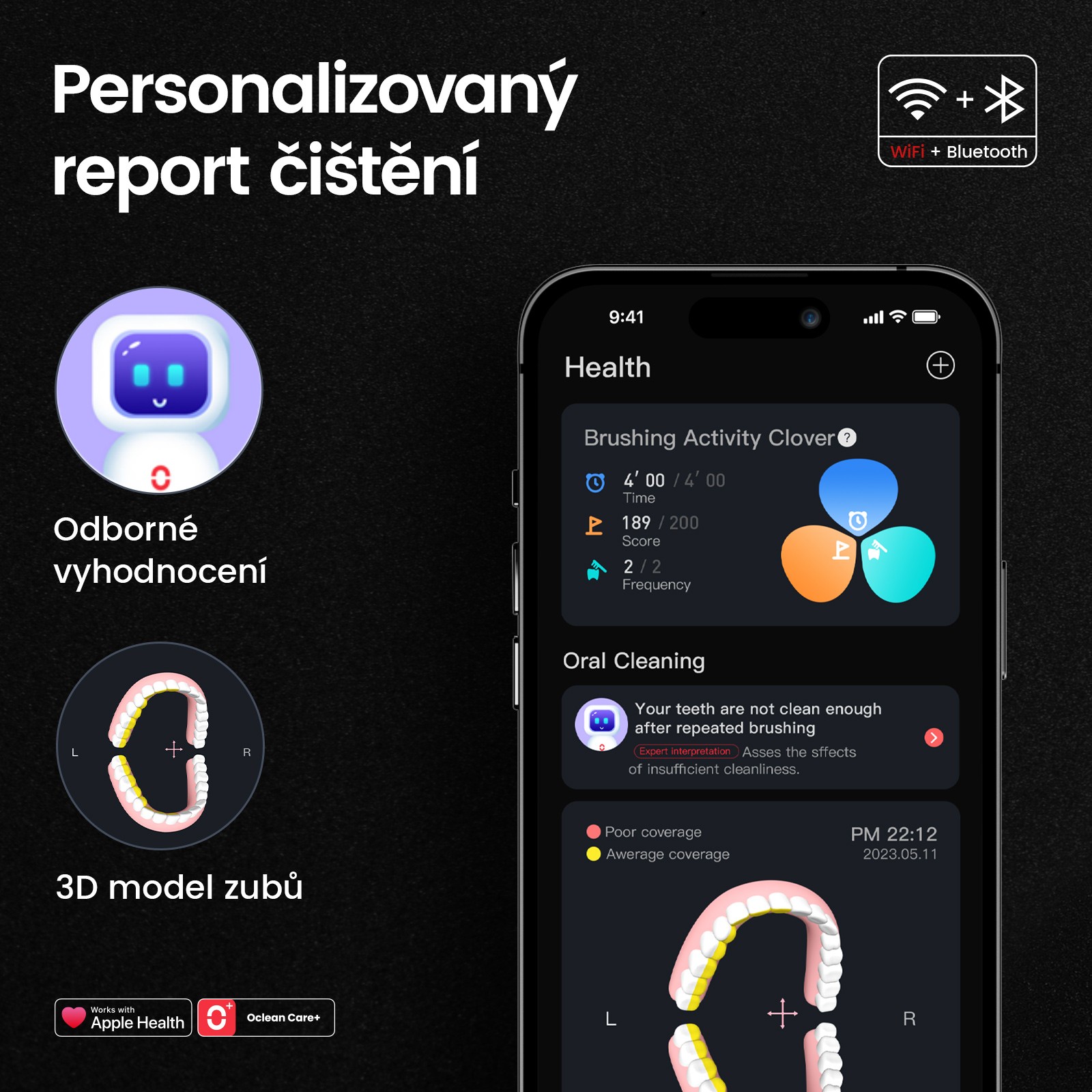 Oclean X Ultra S Black sonický kartáček