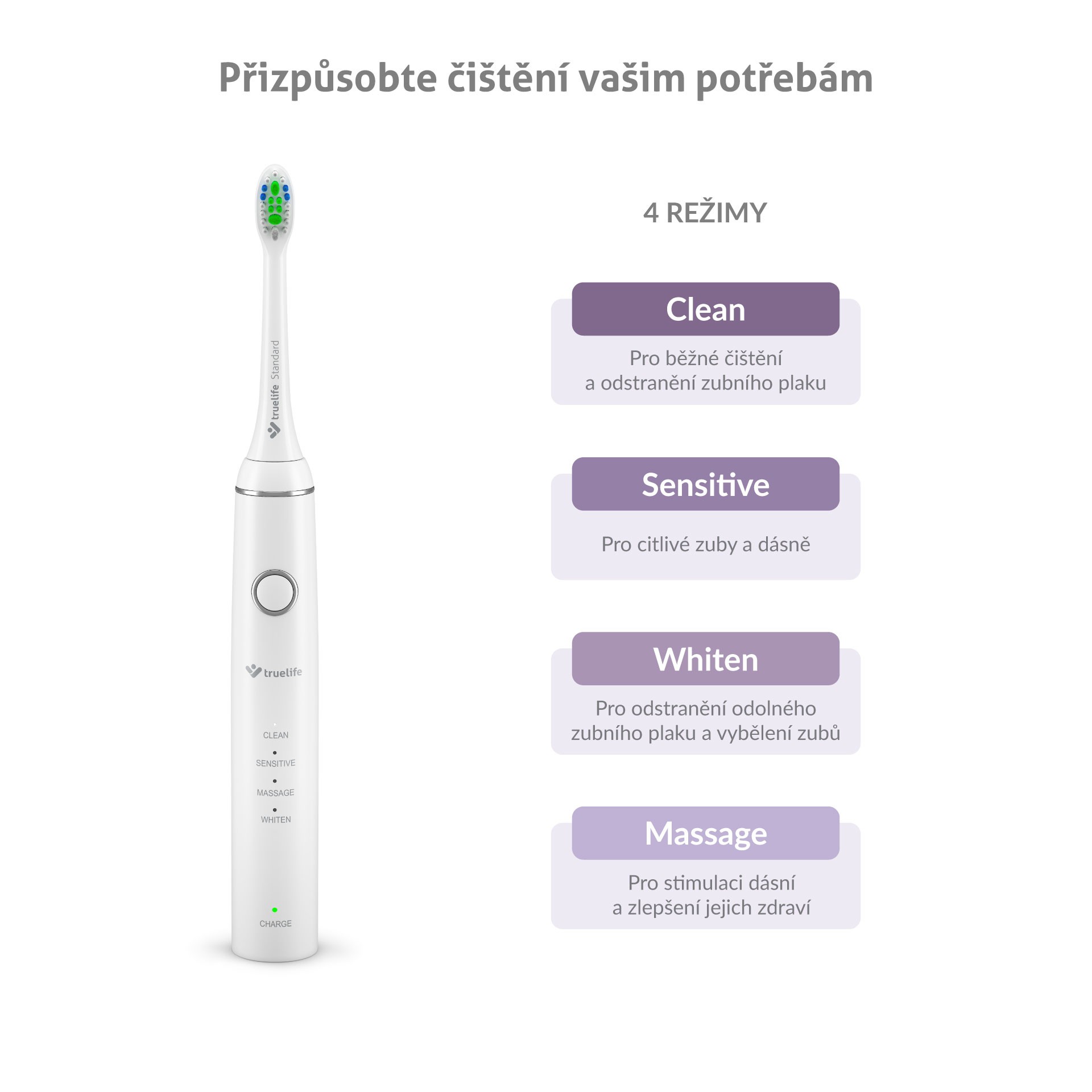 TrueLife SonicBrush Compact Duo sonický kartáček 2 ks