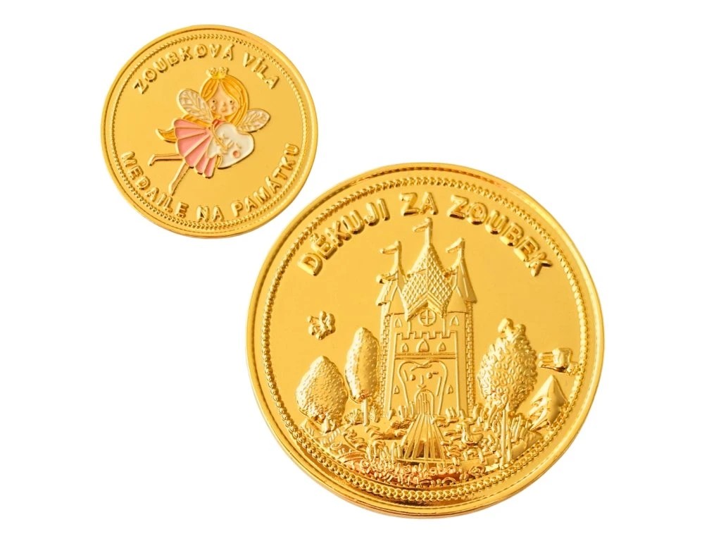 Zoubková víla - medaile se zámkem