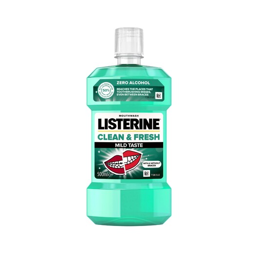 Listerine Clean & Fresh Mild Taste ústní voda 500 ml