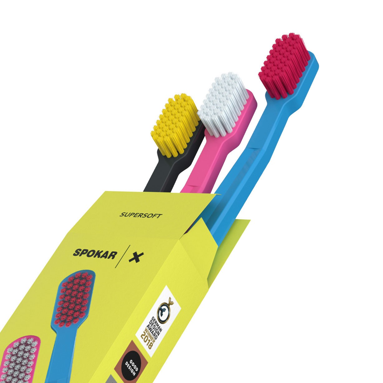 Spokar X 3500 Supersoft zubní kartáček 3 ks