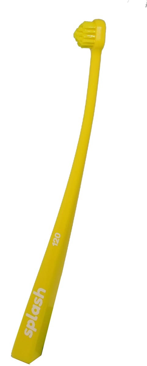 Splash Brush 120 zubní kartáček světle žlutý