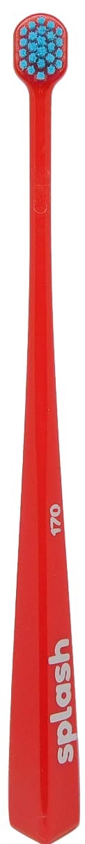 Splash Brush 170 zubní kartáček červený