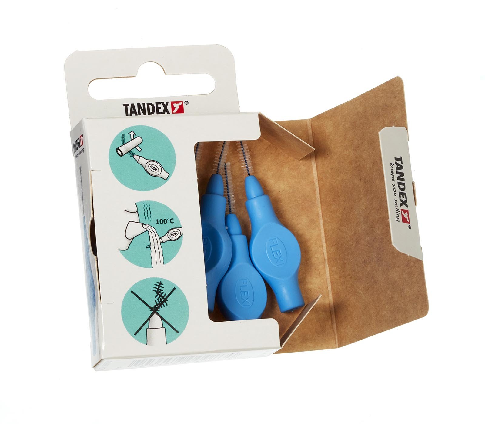 Tandex Flexi 1,0 Aqua mezizubní kartáček 6 ks