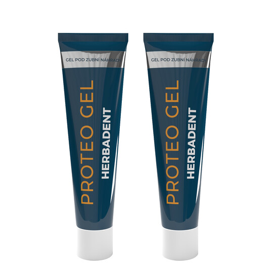 Herbadent Proteo gel pod zubní náhradu 2×40 g