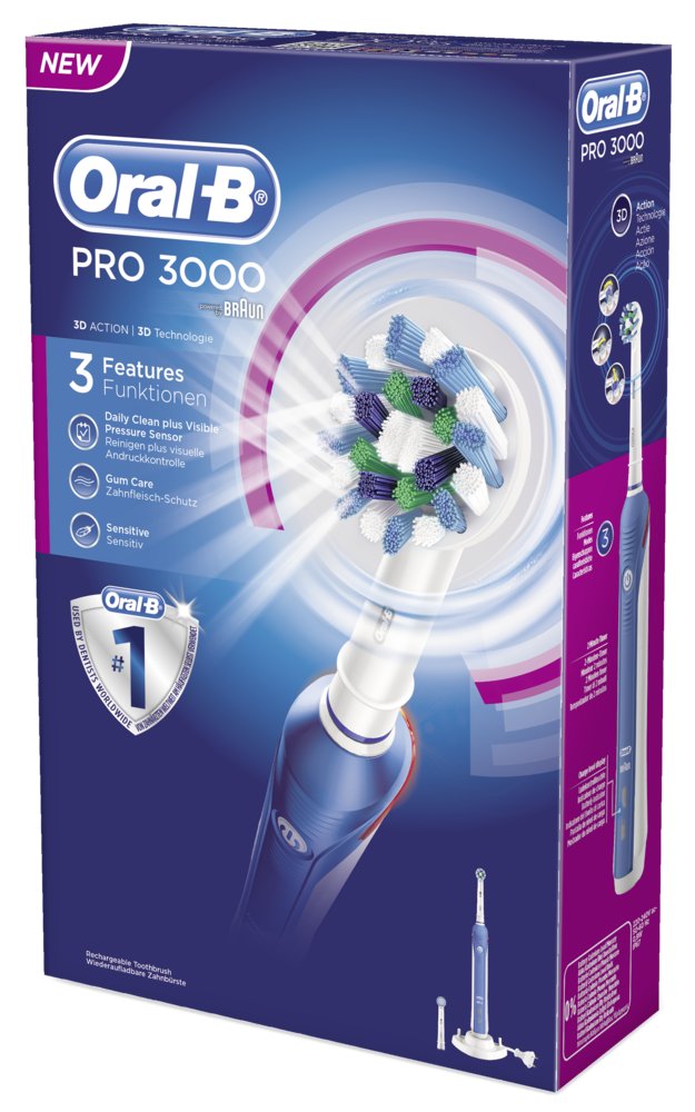 Braun Oral-B PRO 3000 CrossAction zubní kartáček