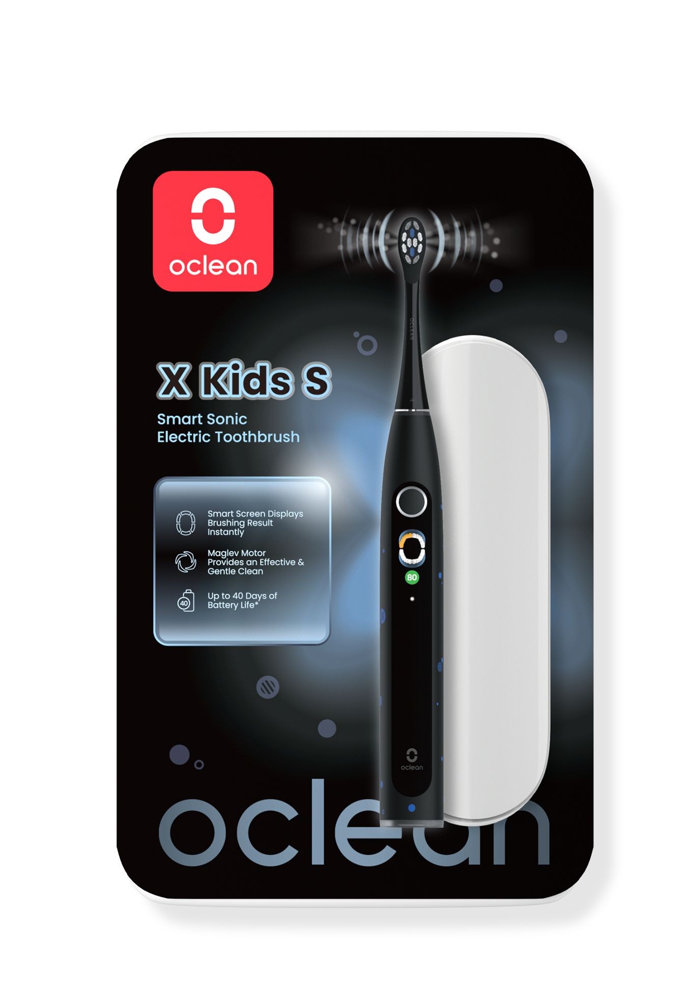 Oclean X Kids Set Black dětský kartáček