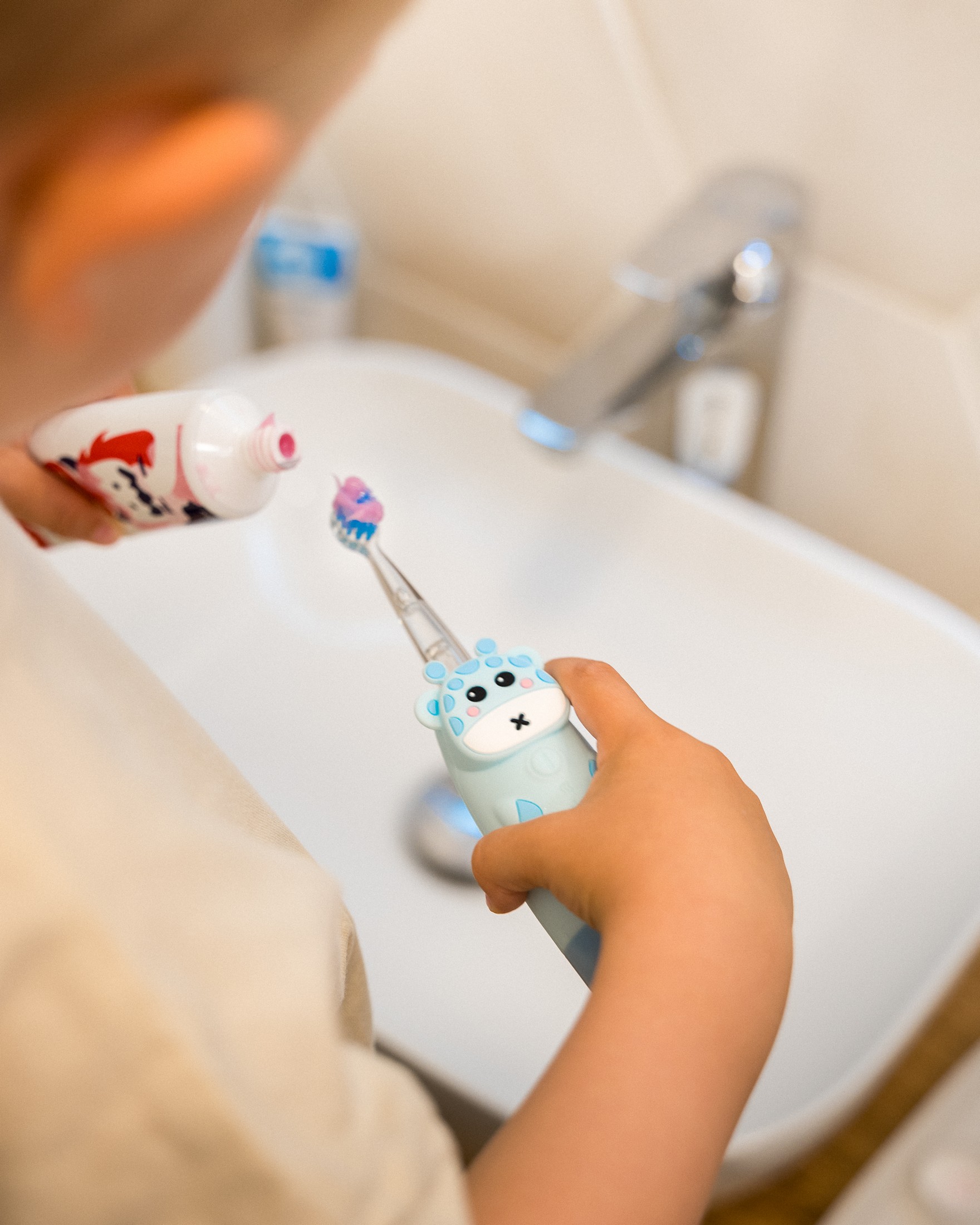 Nordics Expert Kids Sonic CA910 Blue dětský sonický kartáček