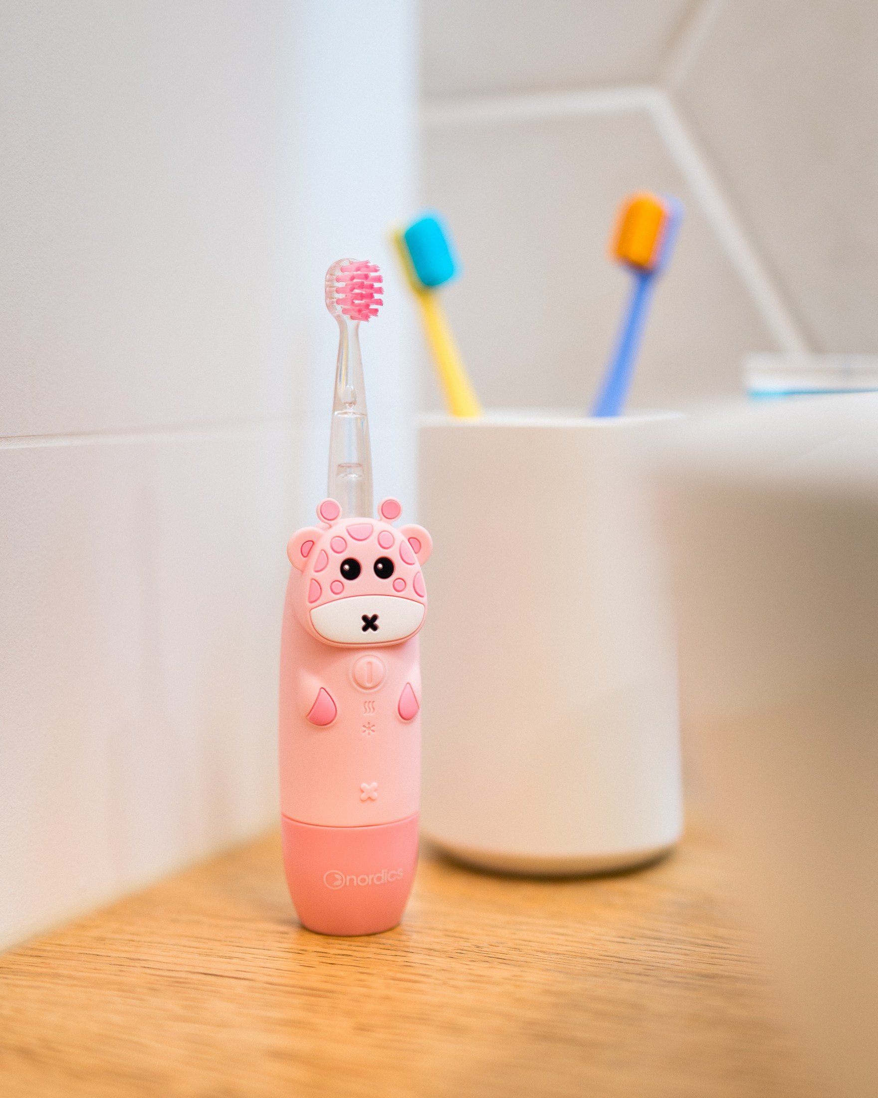 Nordics Expert Kids Sonic CA910 Pink dětský sonický kartáček