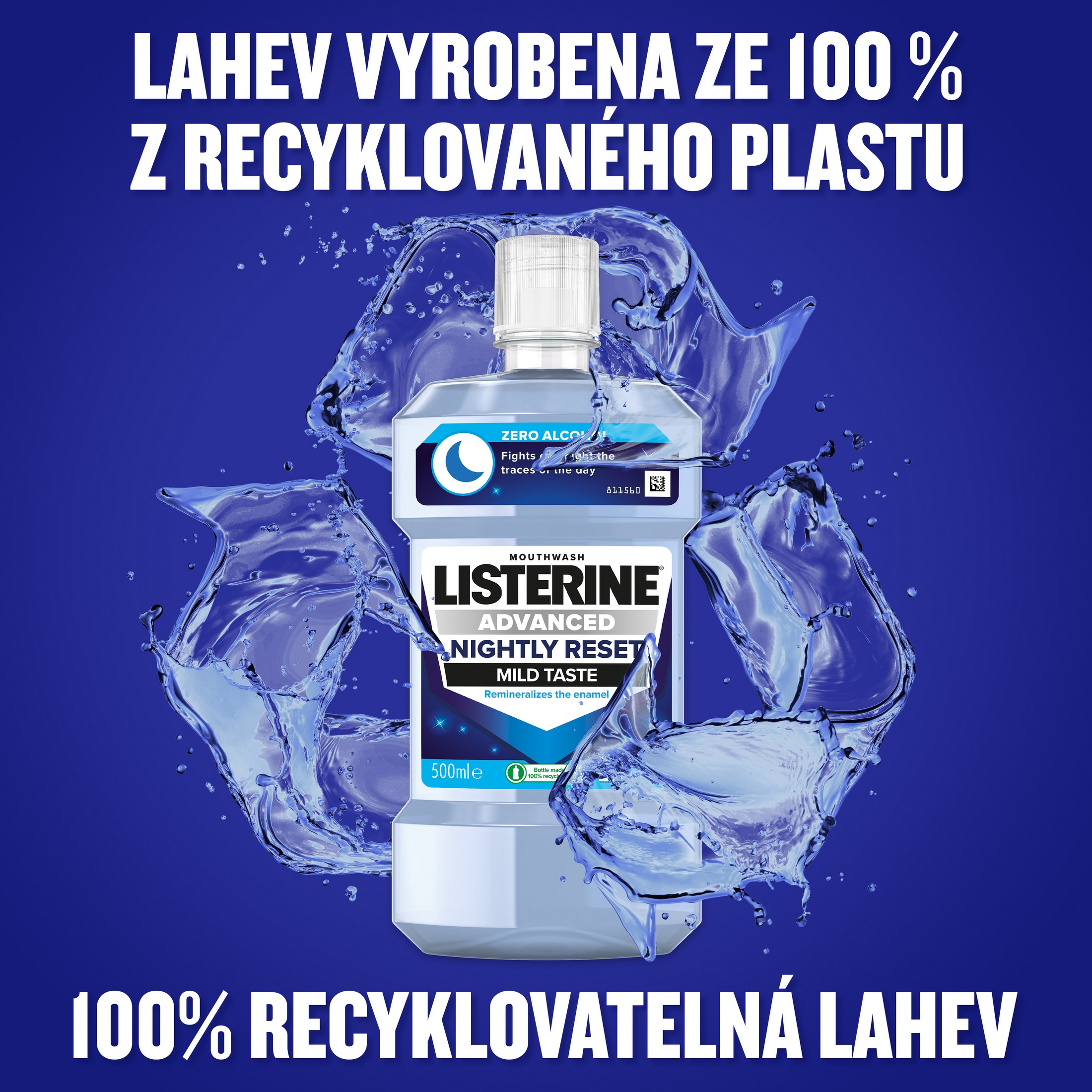 Listerine Advanced Nightly Reset ústní voda 2×500 ml