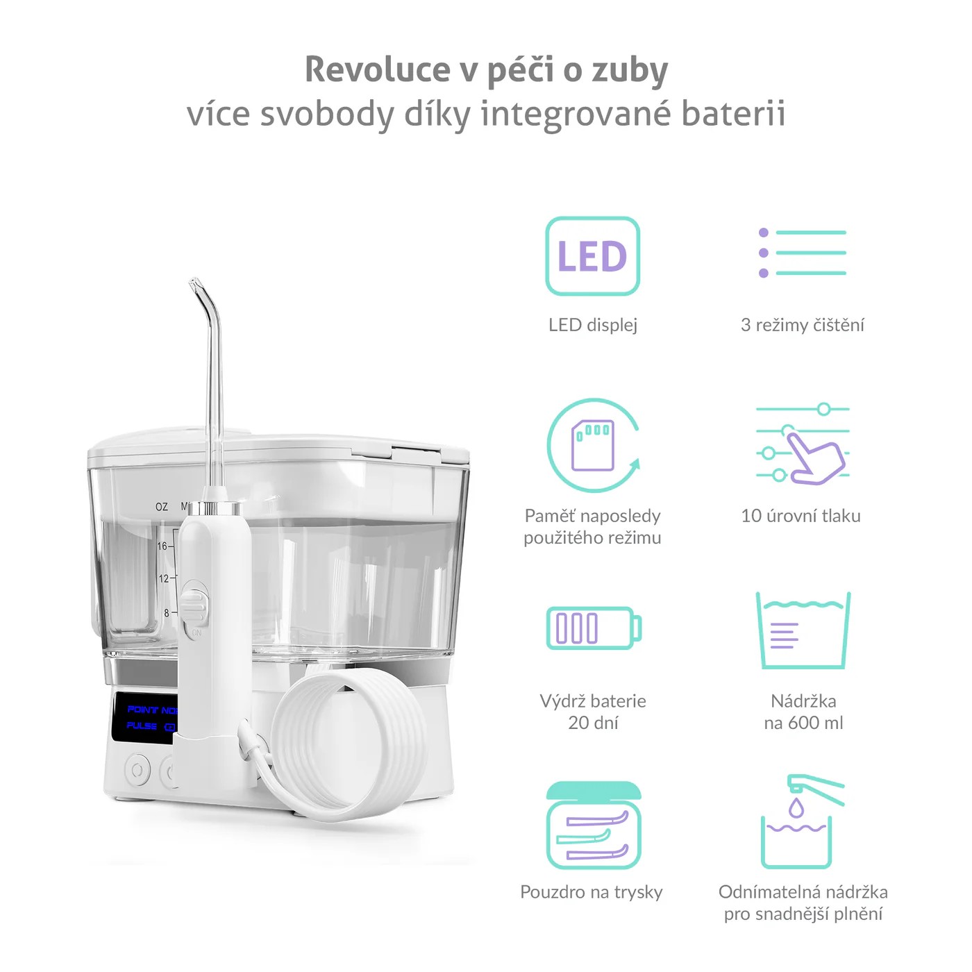 TrueLife AquaFloss Station F300 ústní sprcha