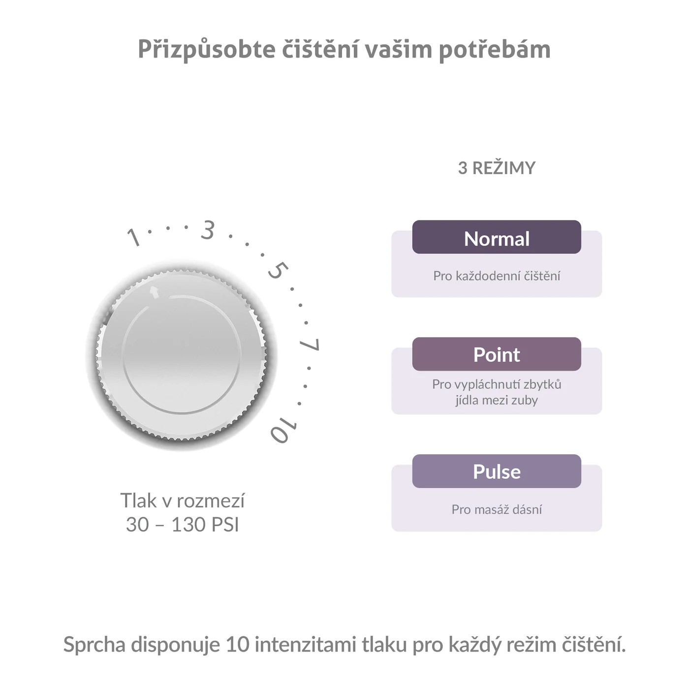 TrueLife AquaFloss Station F300 ústní sprcha