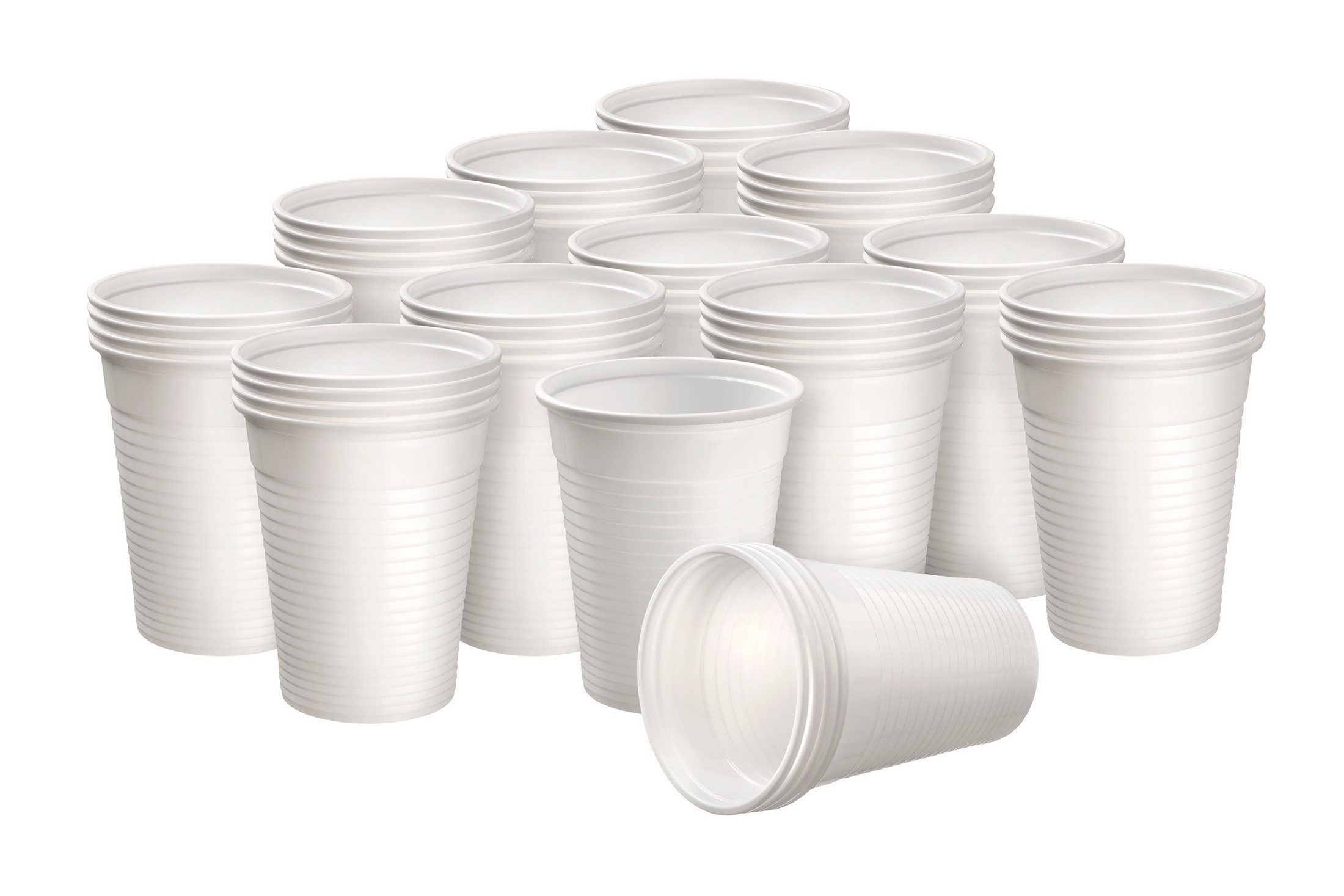 Akzenta Top Cups White plastové jednorázové kelímky 50 ks