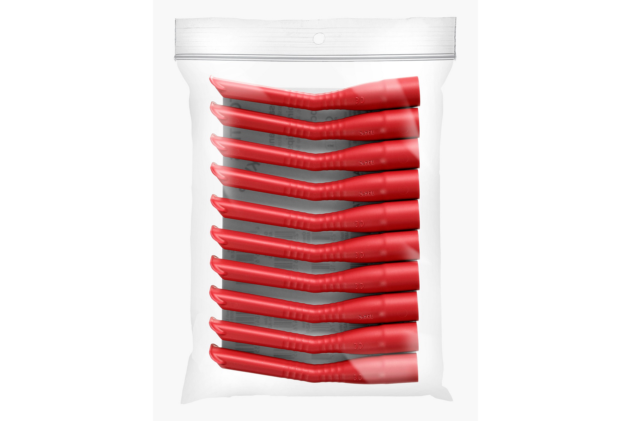 Akzenta Top Tips Kids 108/16 mm Red sací kanyly 10 ks