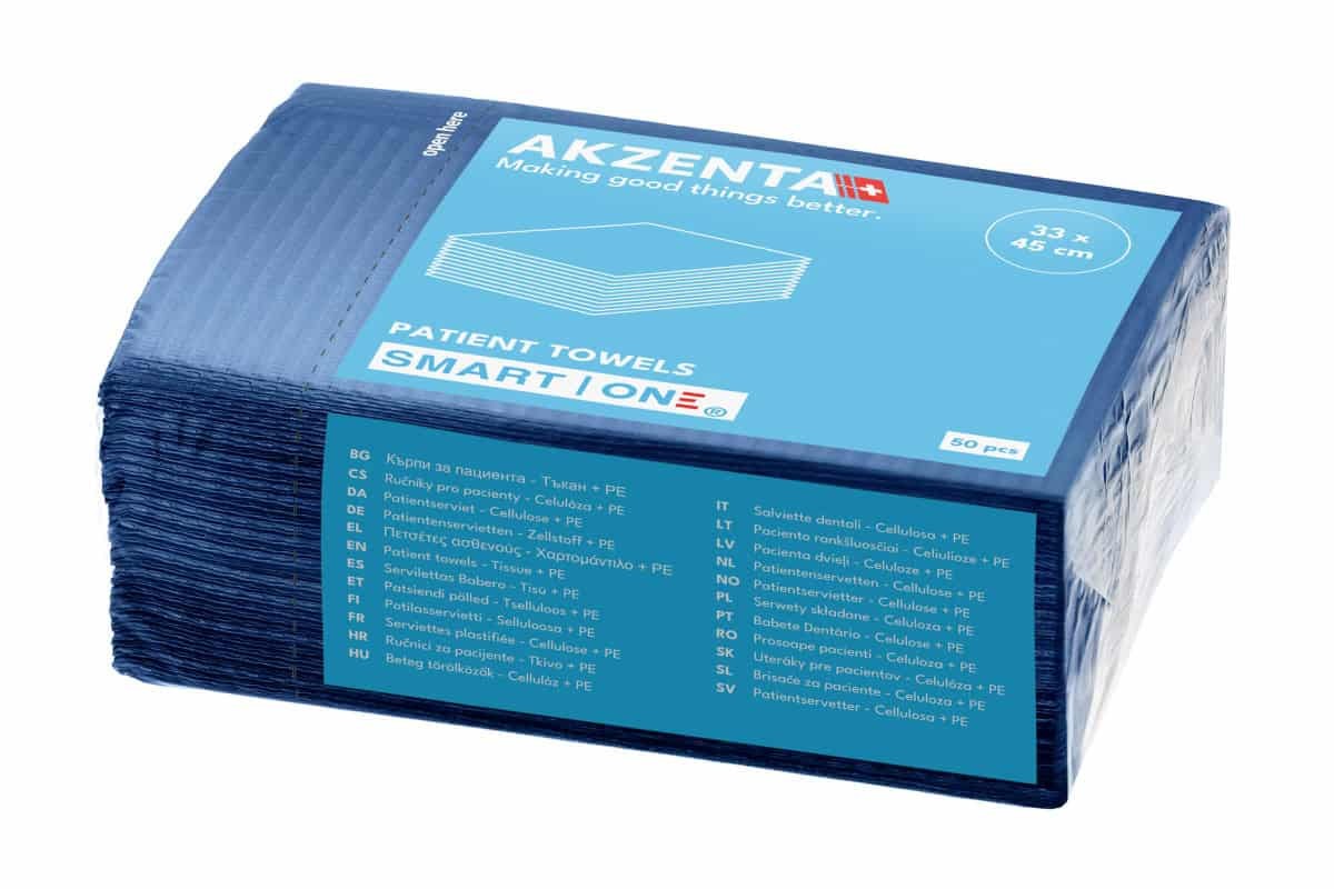 Akzenta Smart One 2-Ply Magic Blue jednorázový bryndák 50 ks