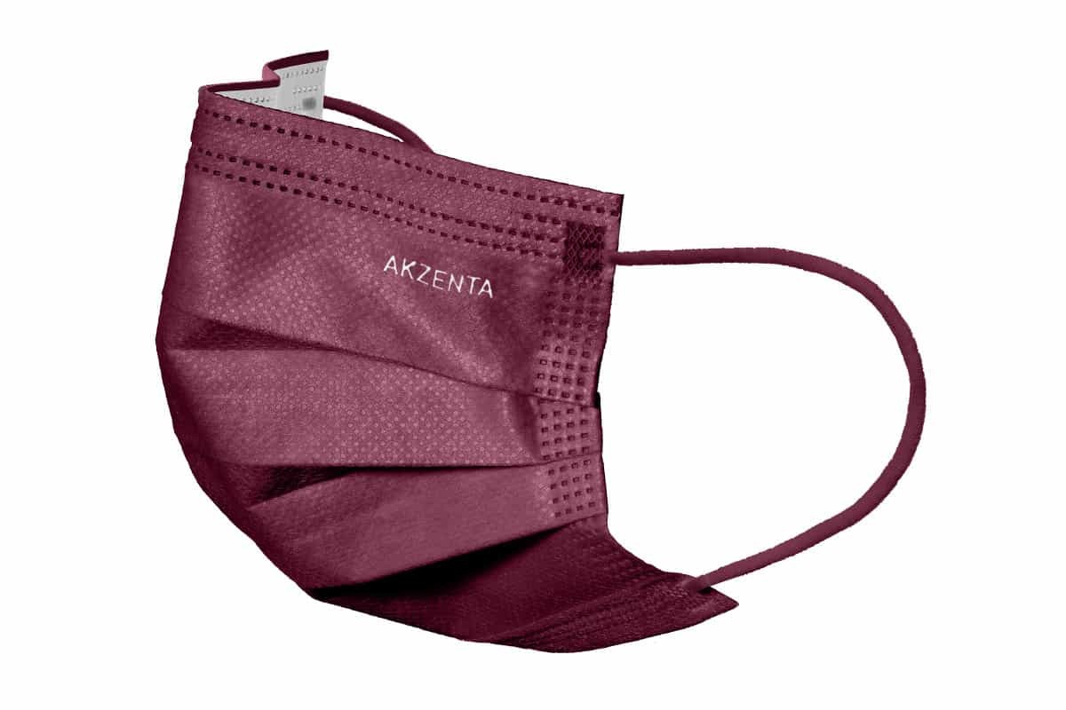 Akzenta Top Mask Ultrasafe & Chic Burgundy jednorázová ústenka 50 ks