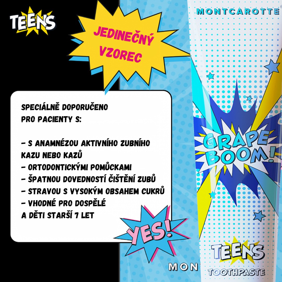 Montcarotte Teens Grape Boom zubní pasta 50 ml
