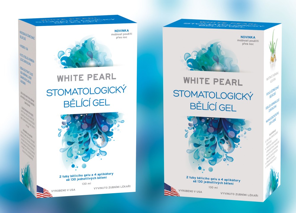 White Pearl domácí bělicí set 130 ml + DÁREK bělicí pudr - POŠKOZENÝ OBAL
