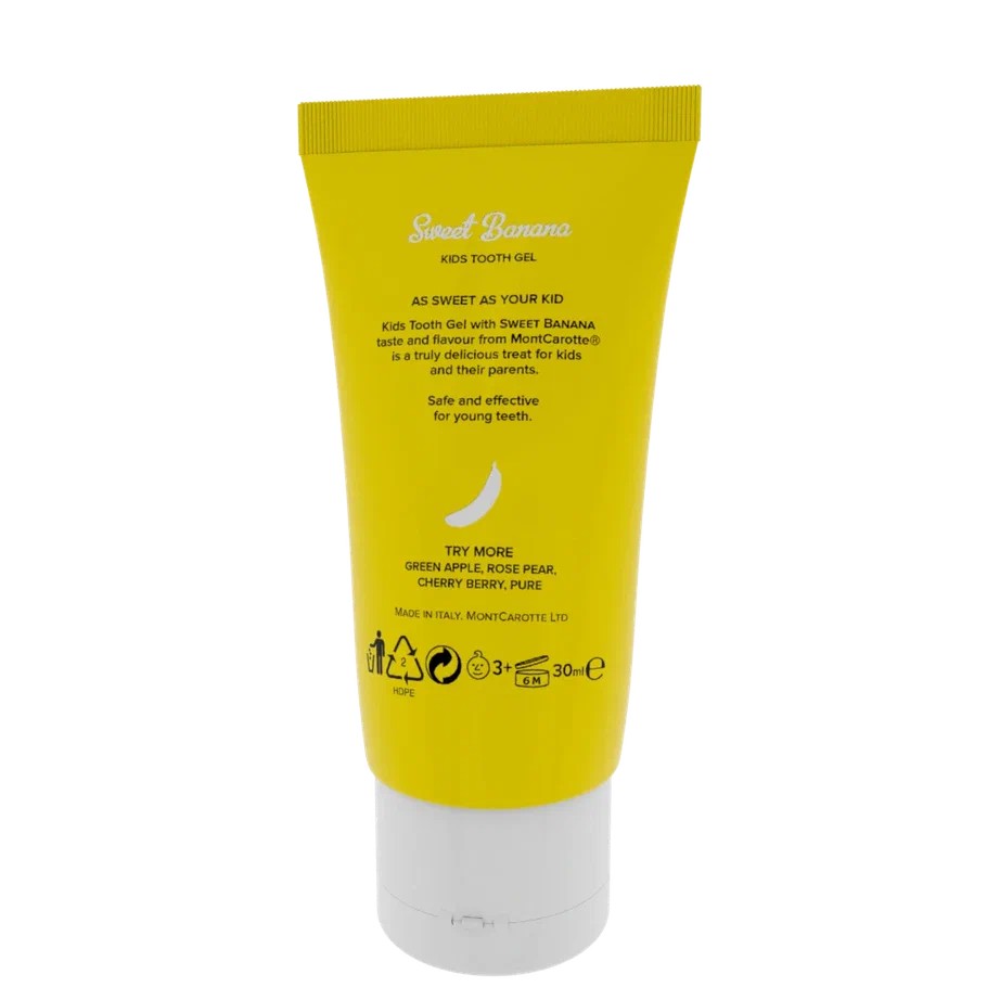 Montcarotte Kids Sweet Banana dětský zubní gel 30 ml - banán