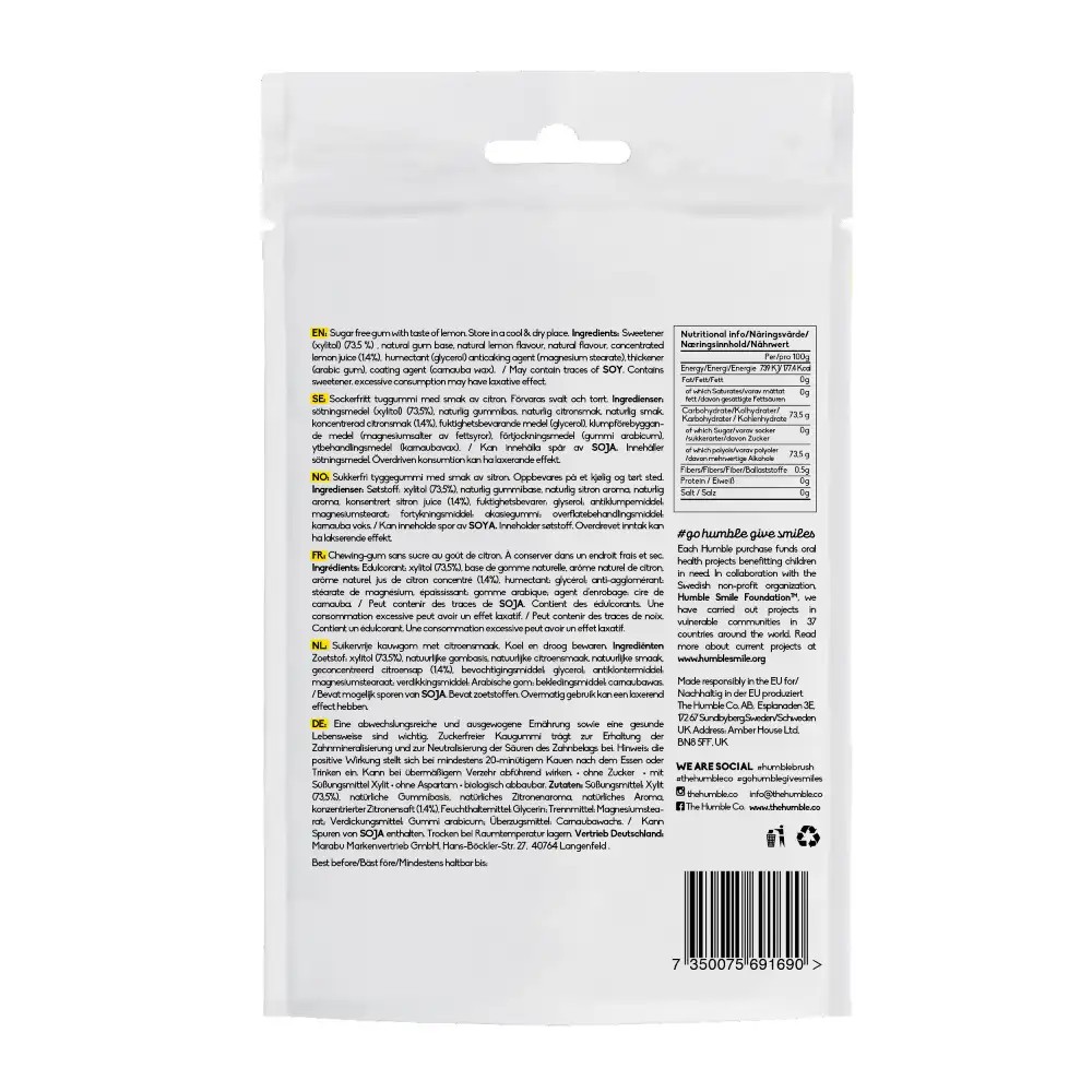 The Humble žvýkačky 19 g - citron