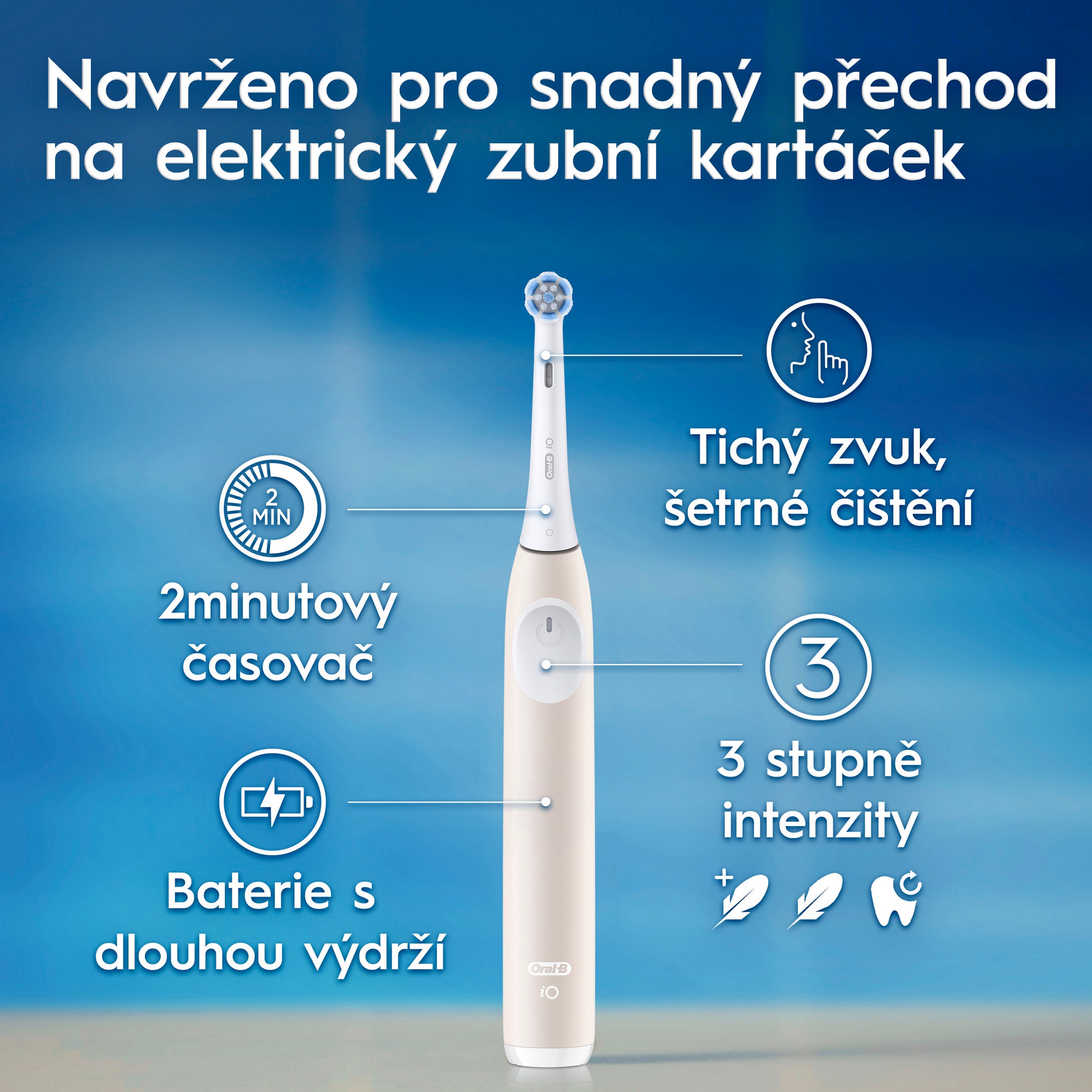 Oral-B iO Series 2 Rose Gold elektrický kartáček + cestovní pouzdro