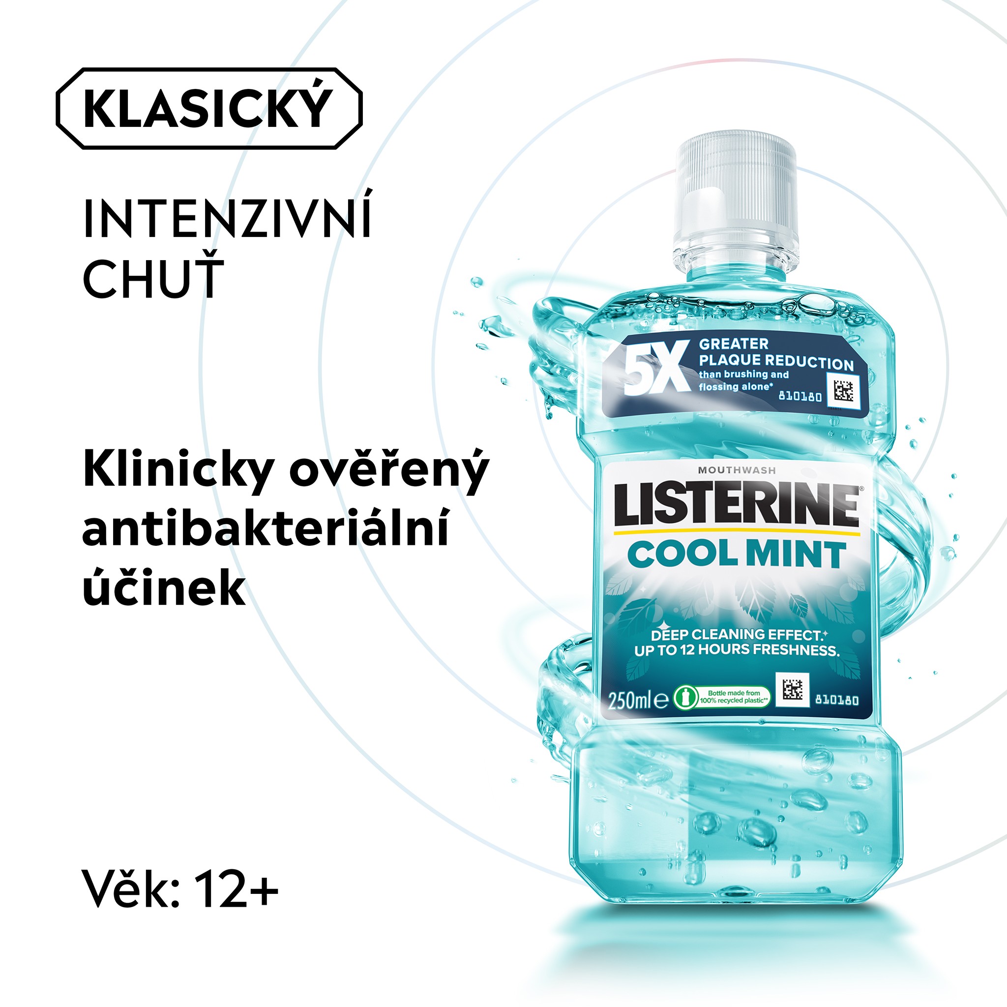 Listerine Cool Mint ústní voda 250 ml - -