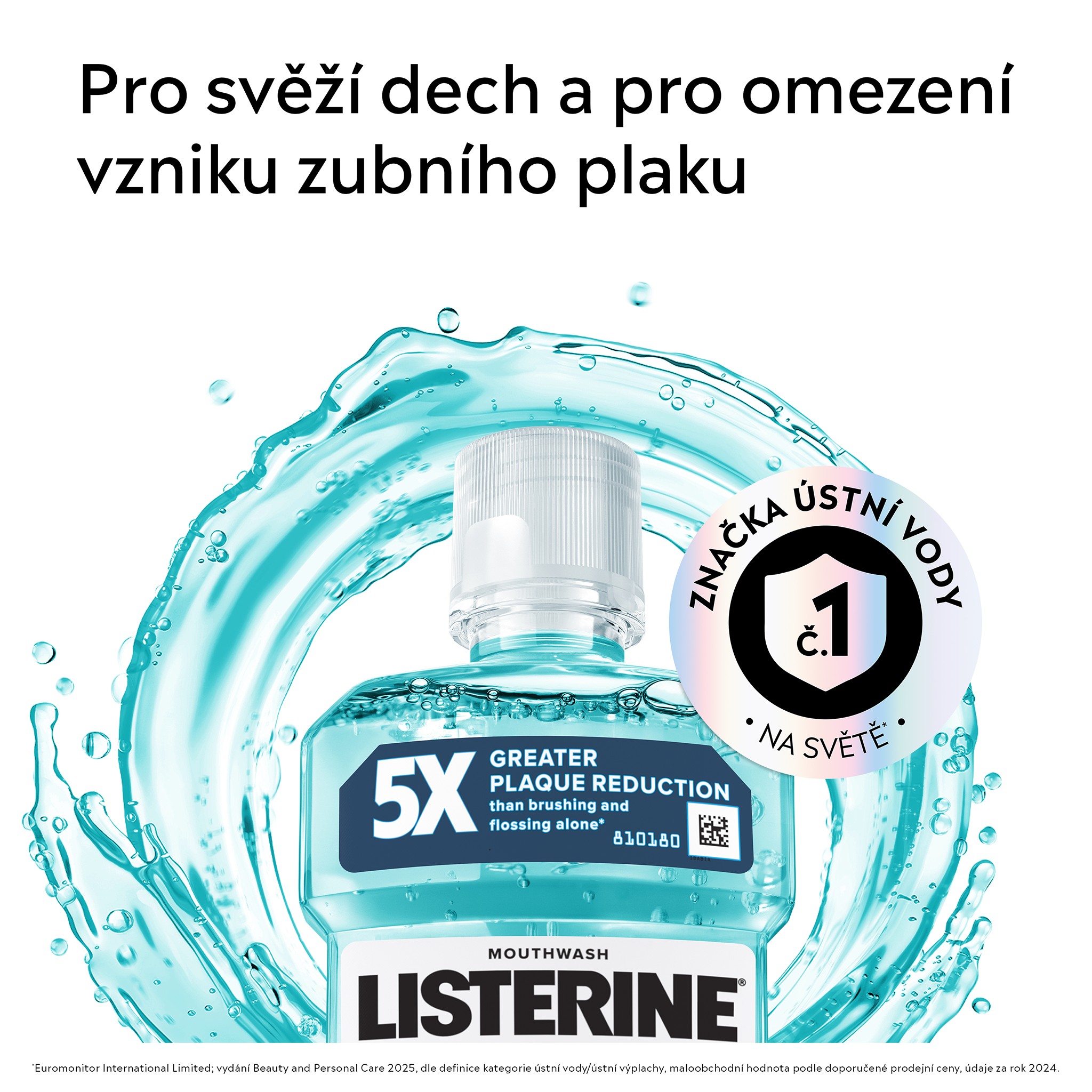 Listerine Cool Mint ústní voda 250 ml - -
