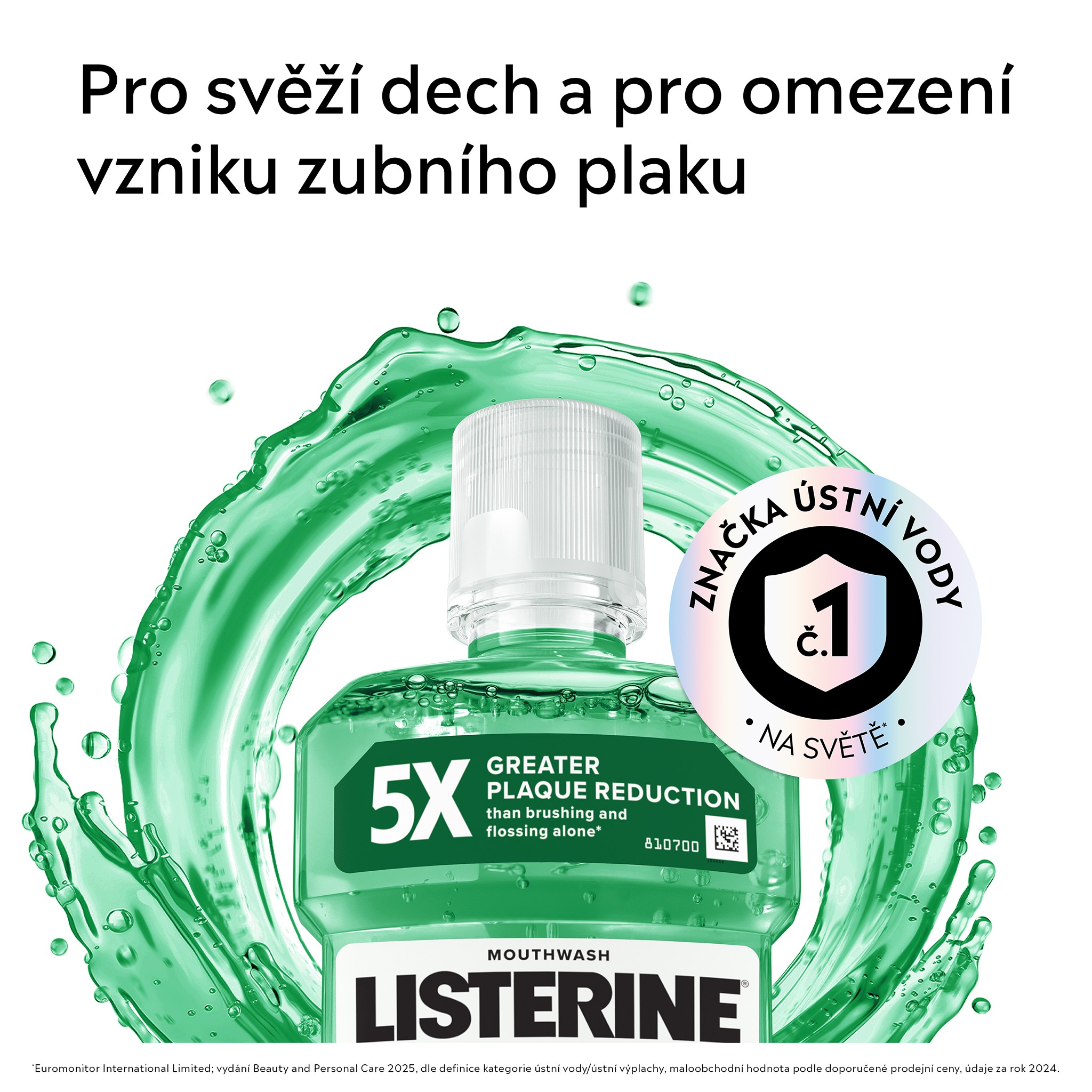 Listerine Fresh Burst ústní voda 500 ml - -