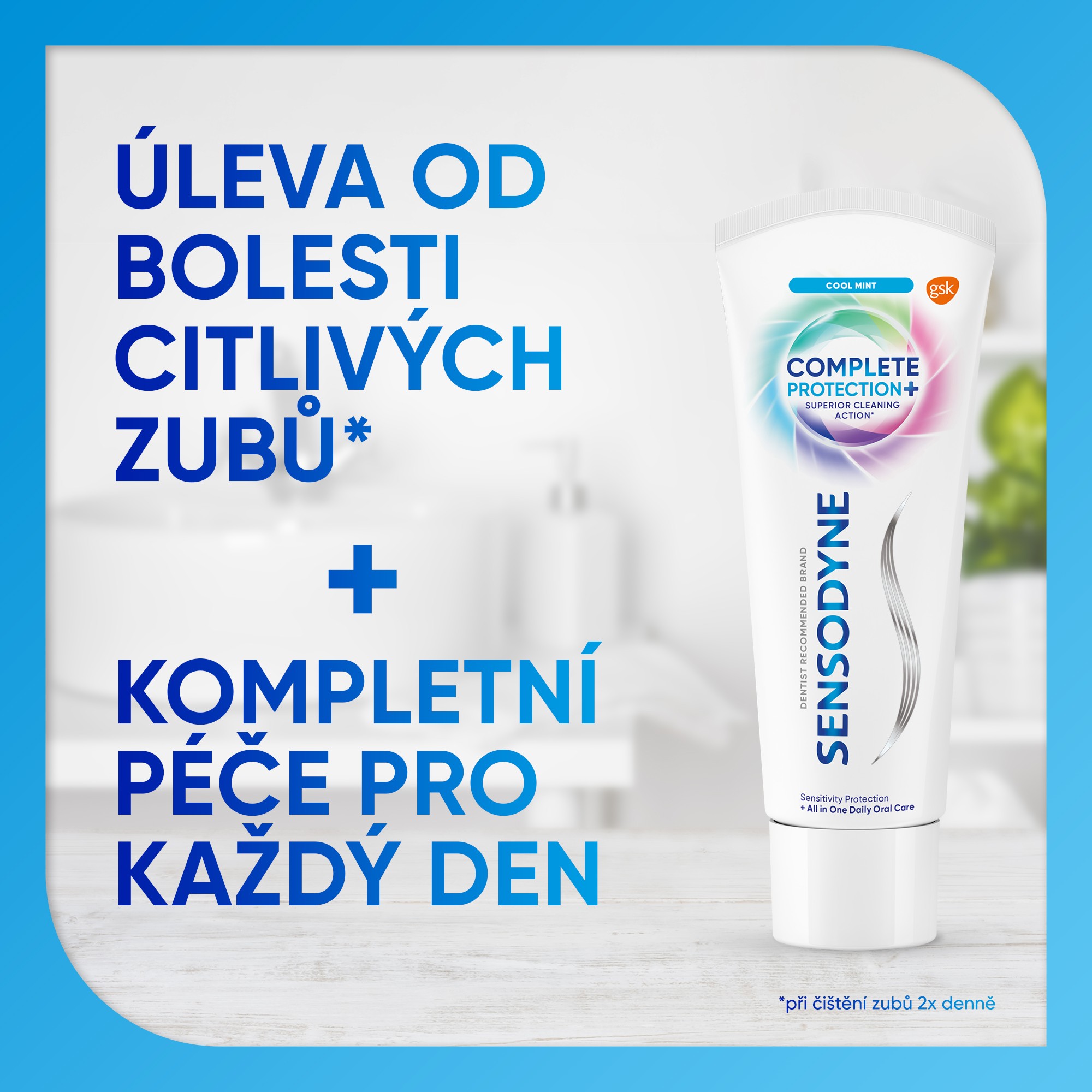 Sensodyne Complete Whitening zubní pasta 3x75 ml