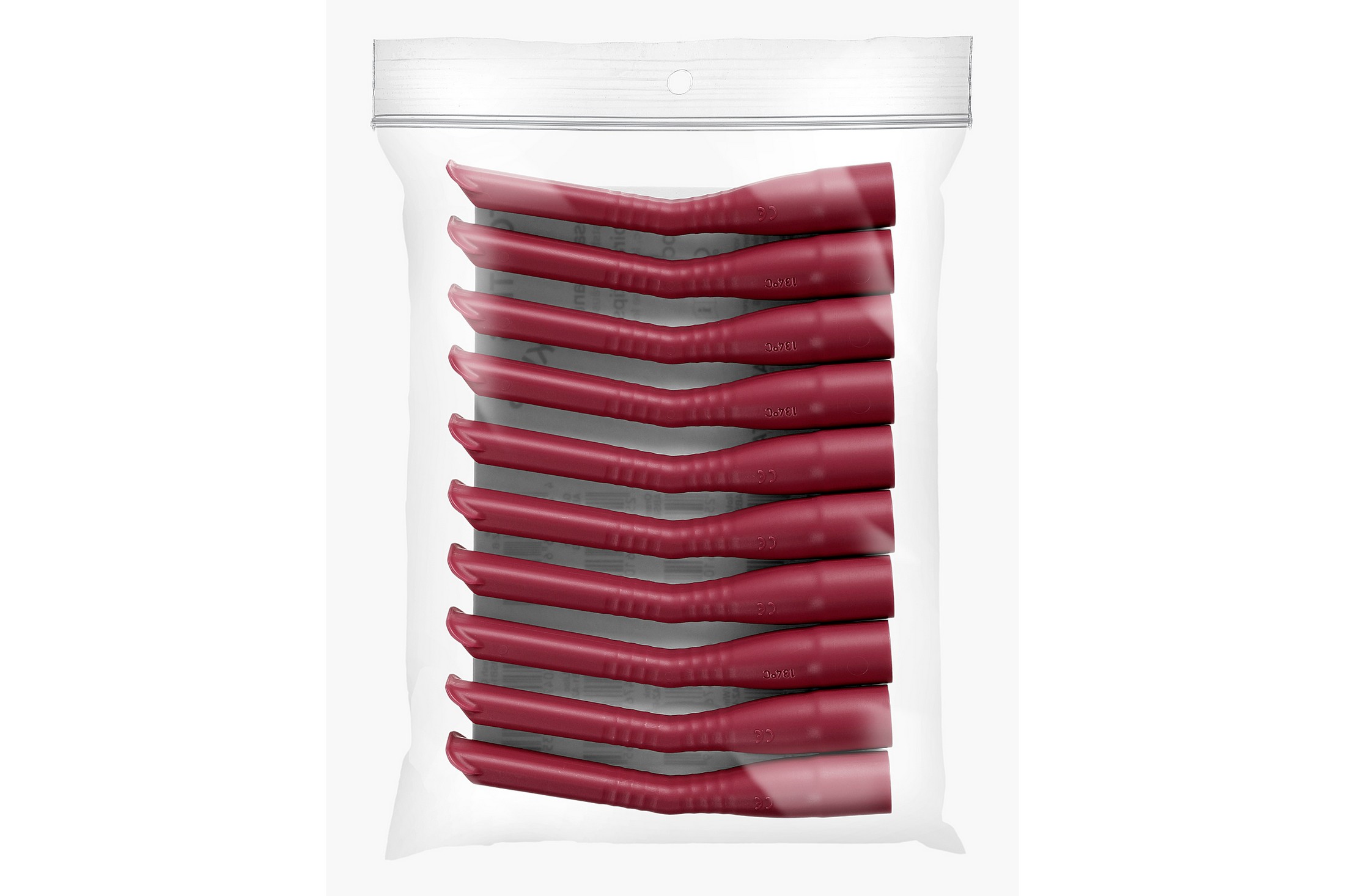 Akzenta Top Tips Kids 108/16 mm Burgundy sací kanyly 10 ks