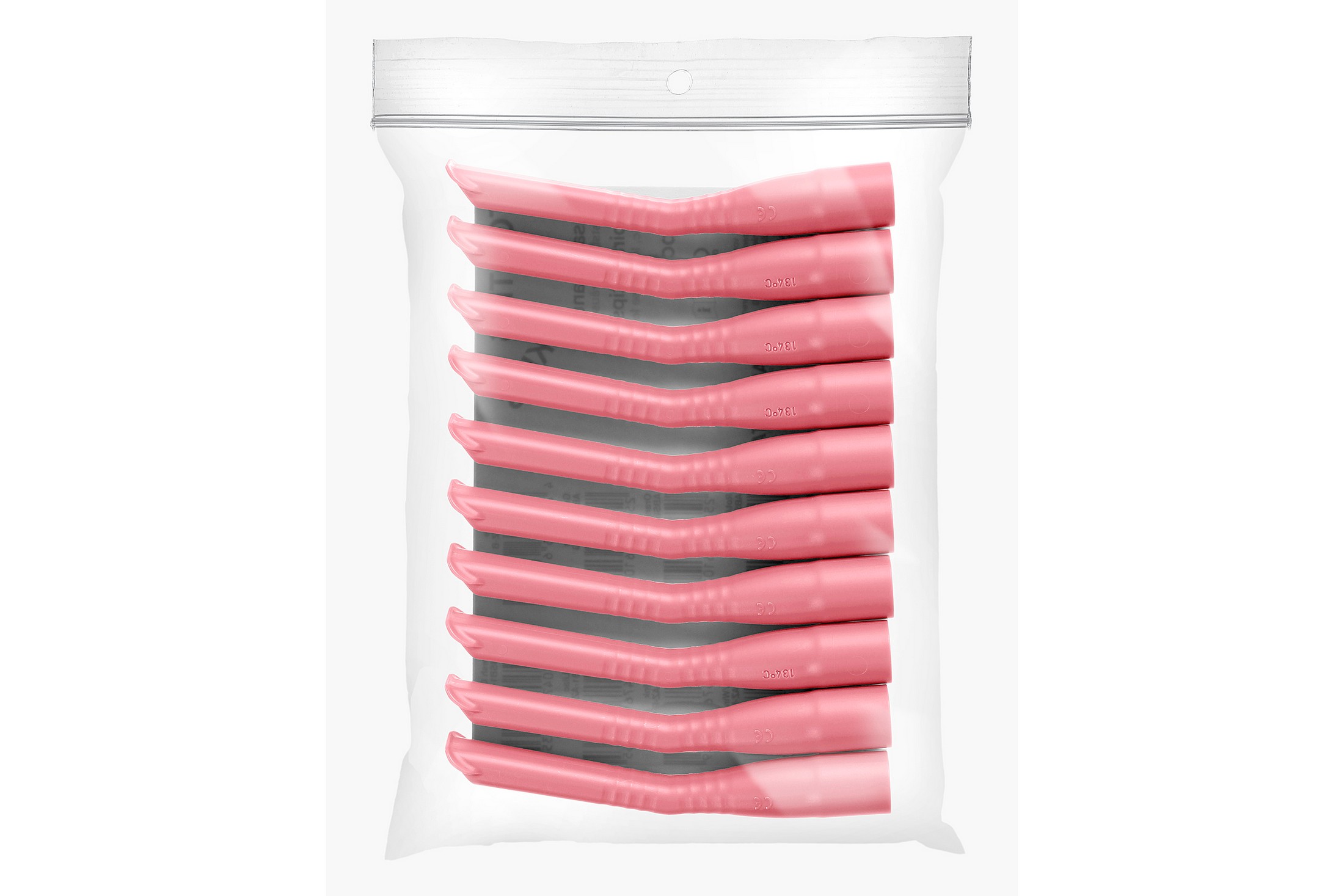 Akzenta Top Tips Kids 108/16 mm Pink sací kanyly 10 ks