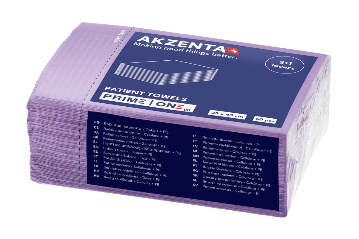Akzenta Prime One 3-Ply Lilac jednorázový bryndák 50 ks