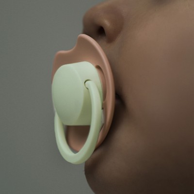 Lovi Prime 0-6 svíticí dudlík - Blush