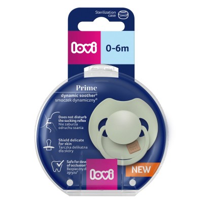 Lovi Prime 0-6 dudlík - Pistachio