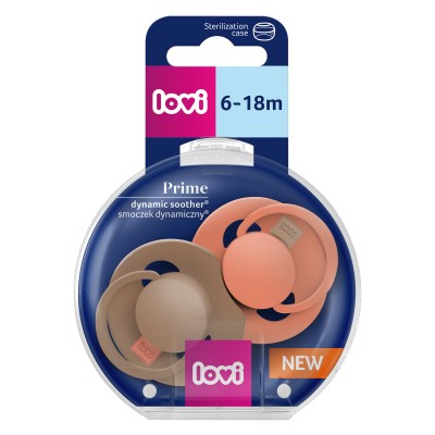 Lovi Prime 6-18 Granola/Orange dudlík 2 ks