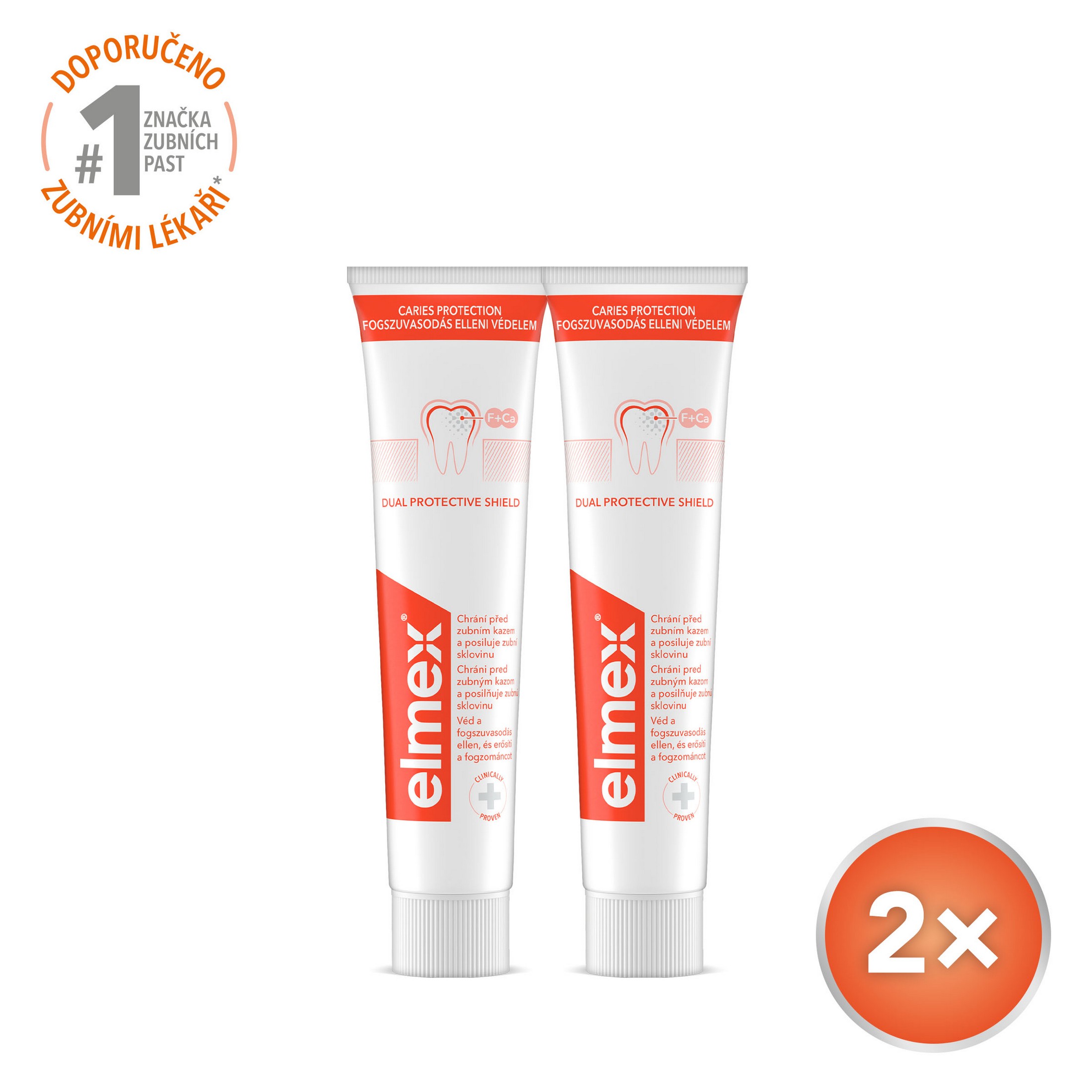 Elmex Caries Protection zubní pasta 2×75 ml
