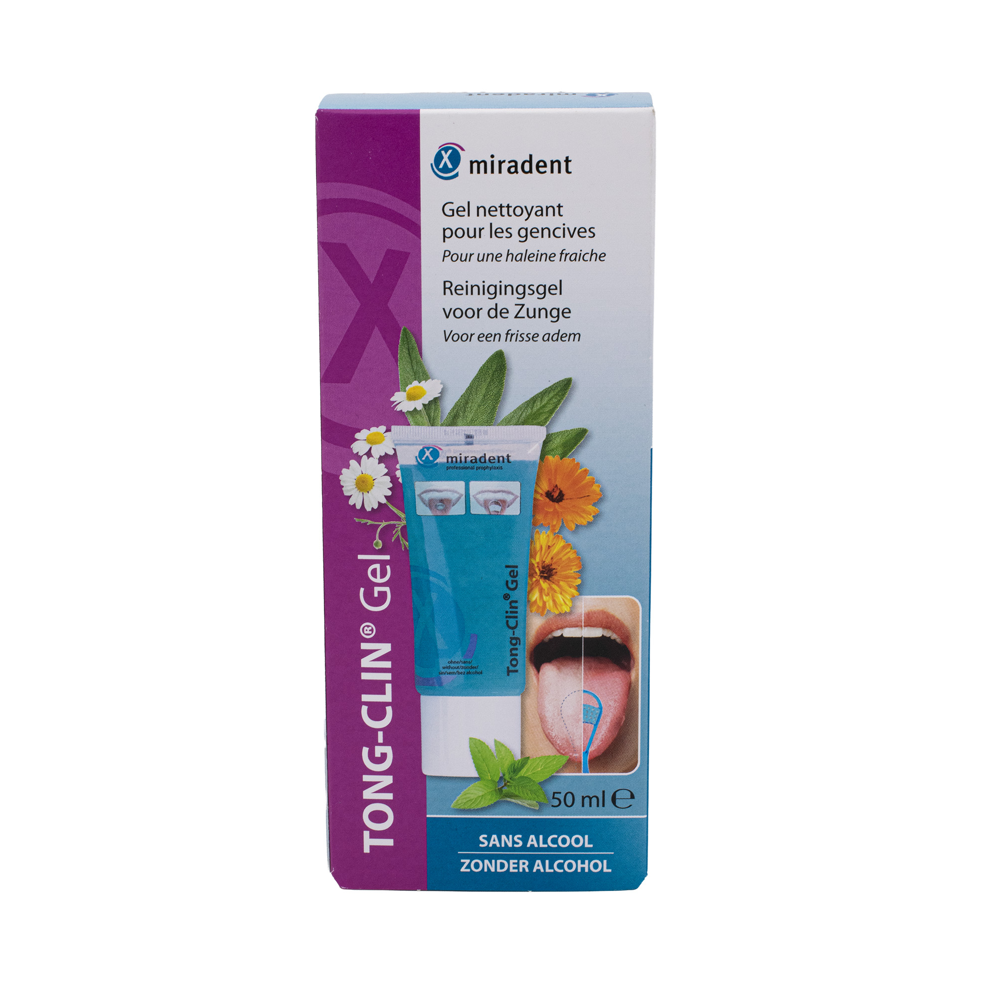 Miradent Tong-Clin gel na čištění jazyku 50 ml